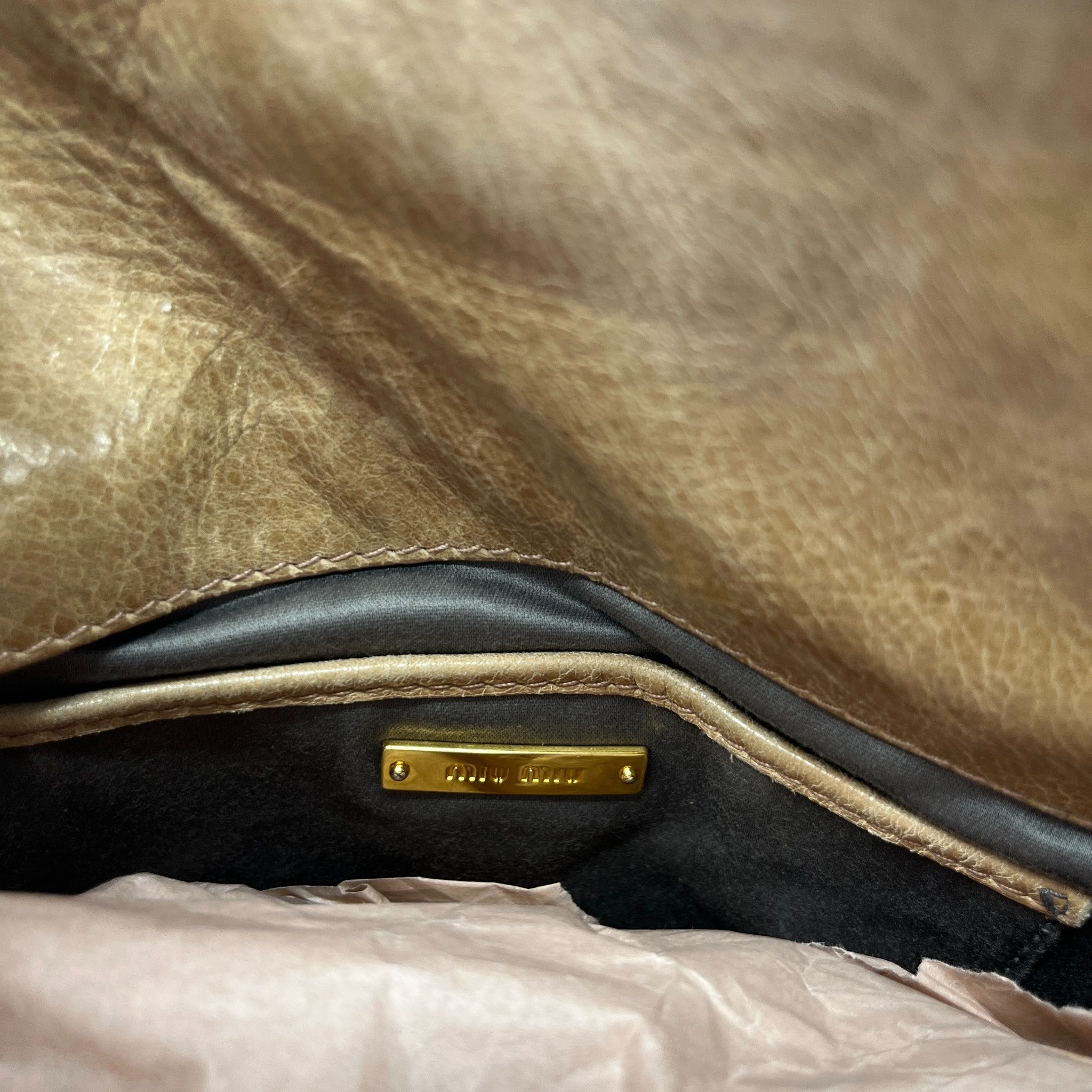 Women's Vitello Lux Handbag Beige