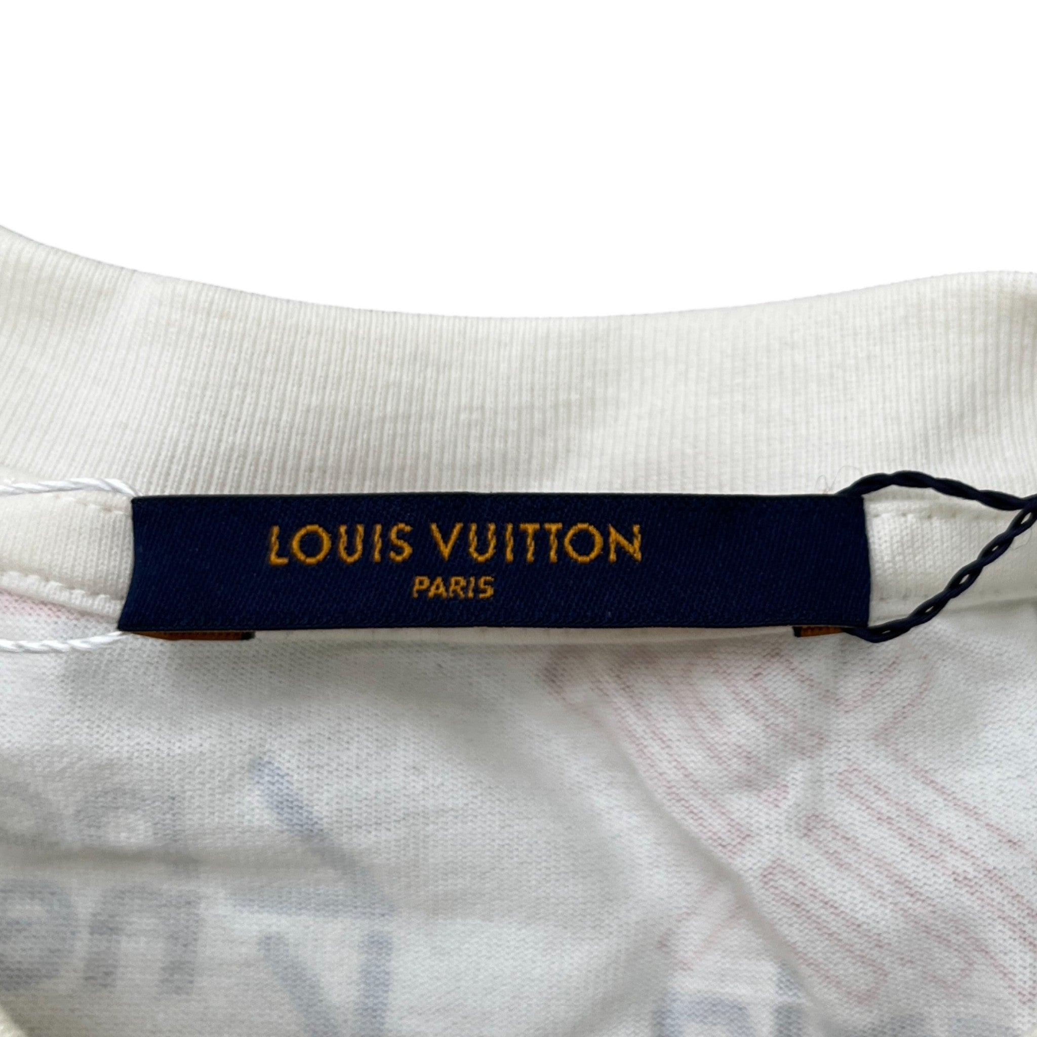 Men's Allover Logo T-Shirt White Size XL