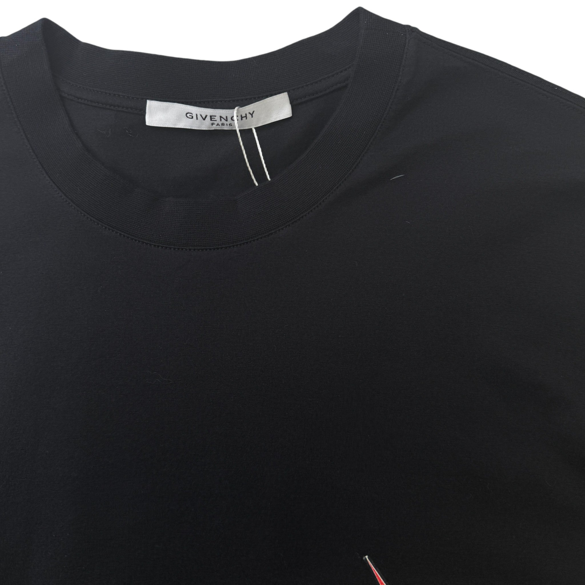 Men's Spell Out Logo T-Shirt Black Size L