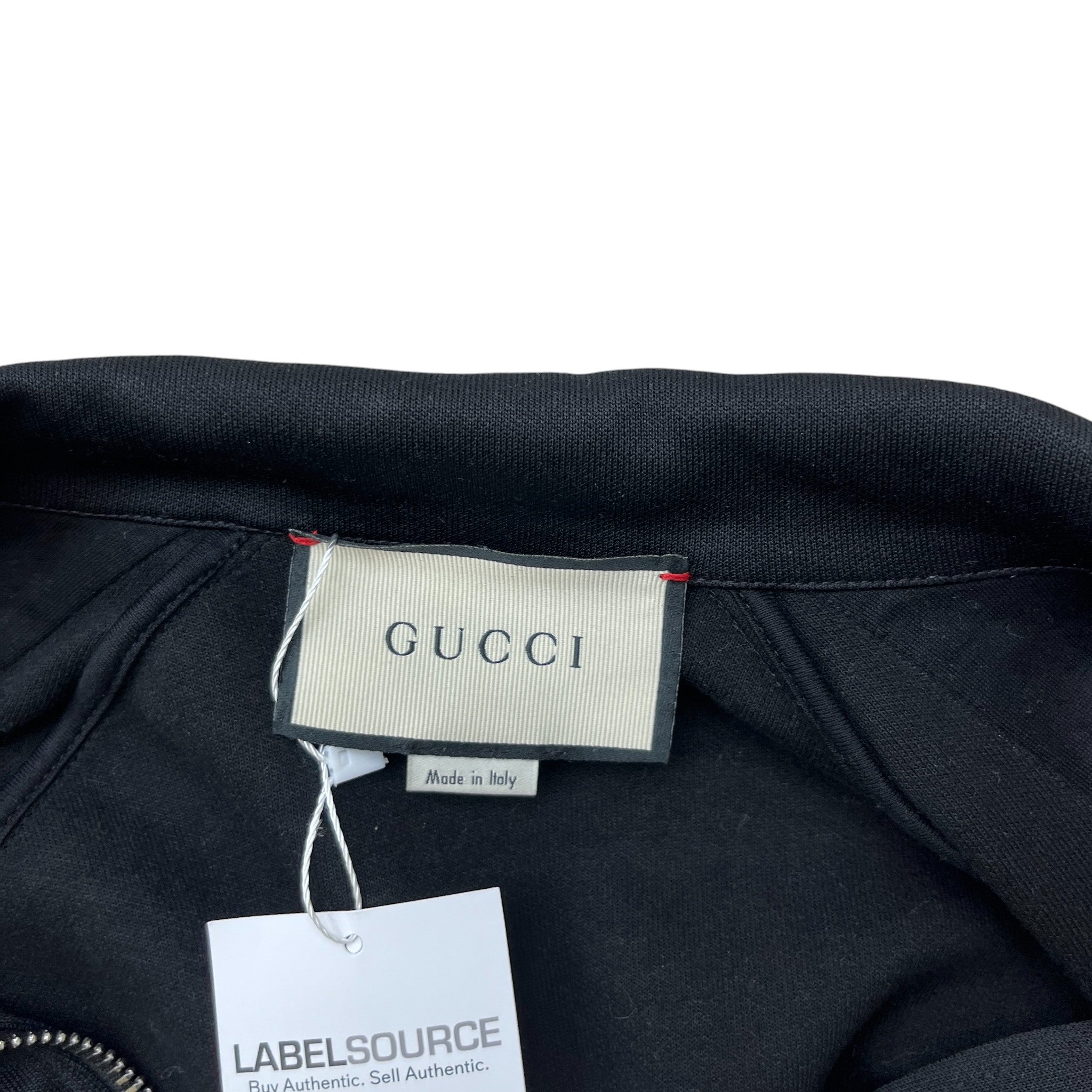 Men's Tape Logo Track Jacket Black Size S