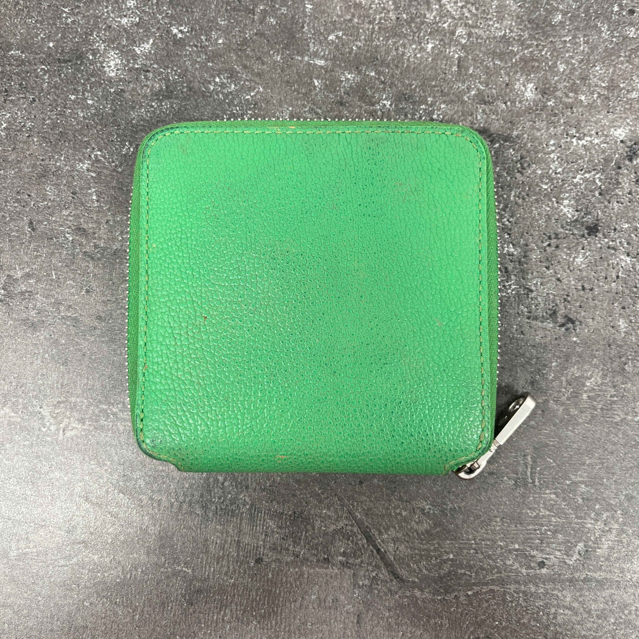 Women's Grained Leather Wallet Green