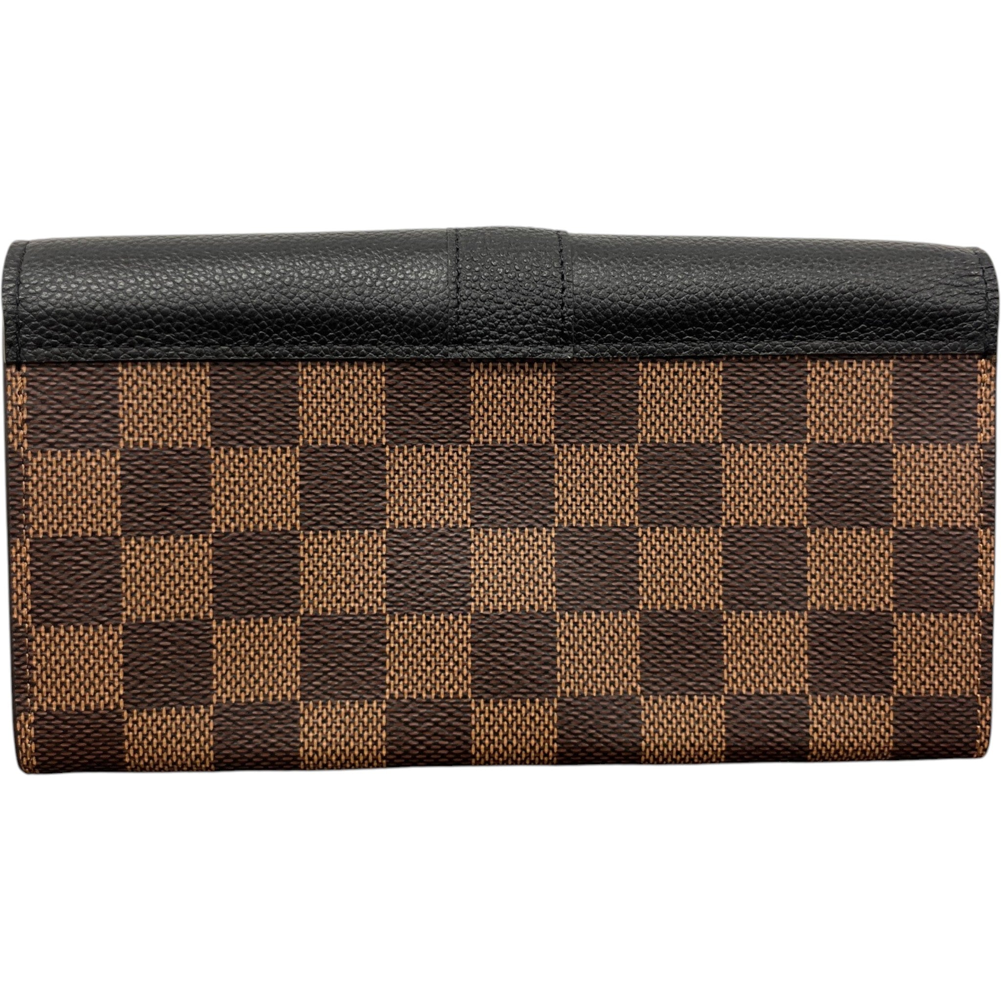 Women's Damier Ebene Clapton Wallet Black