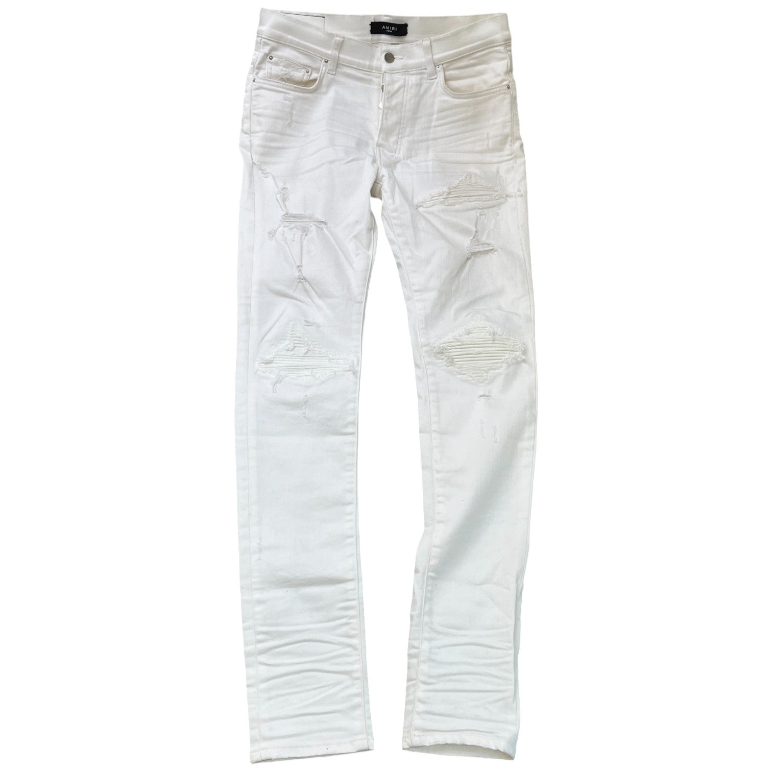 Men's Mx1 Distressed Jeans White Size Waist 32"