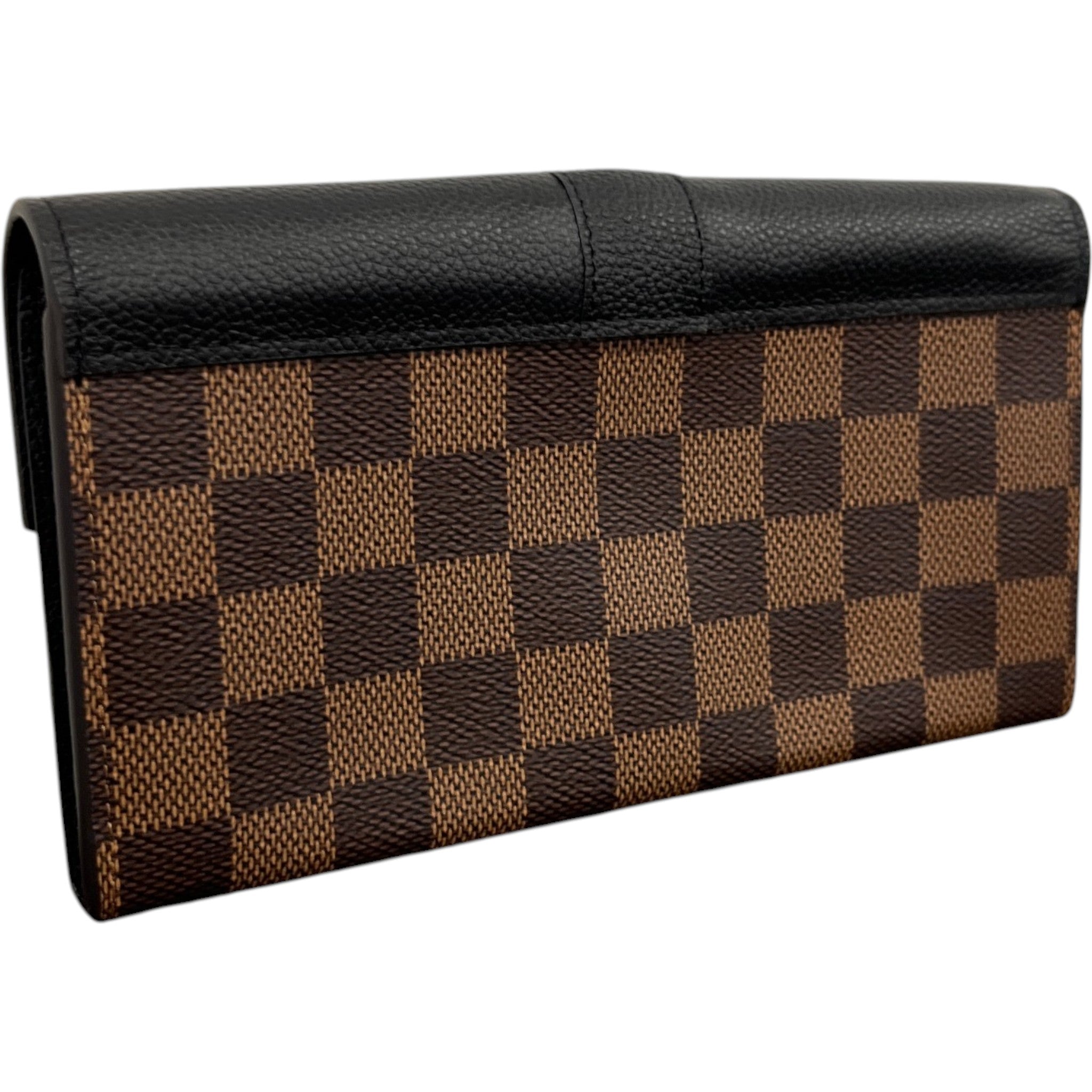 Women's Damier Ebene Clapton Wallet Black