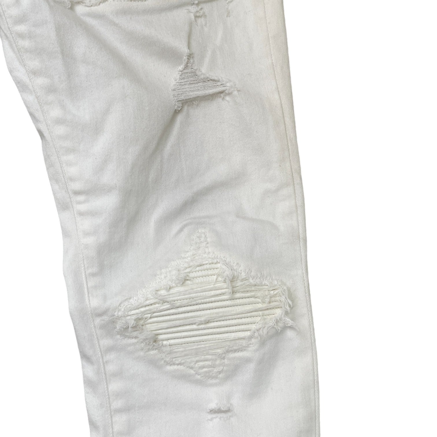 Men's Mx1 Distressed Jeans White Size Waist 32"