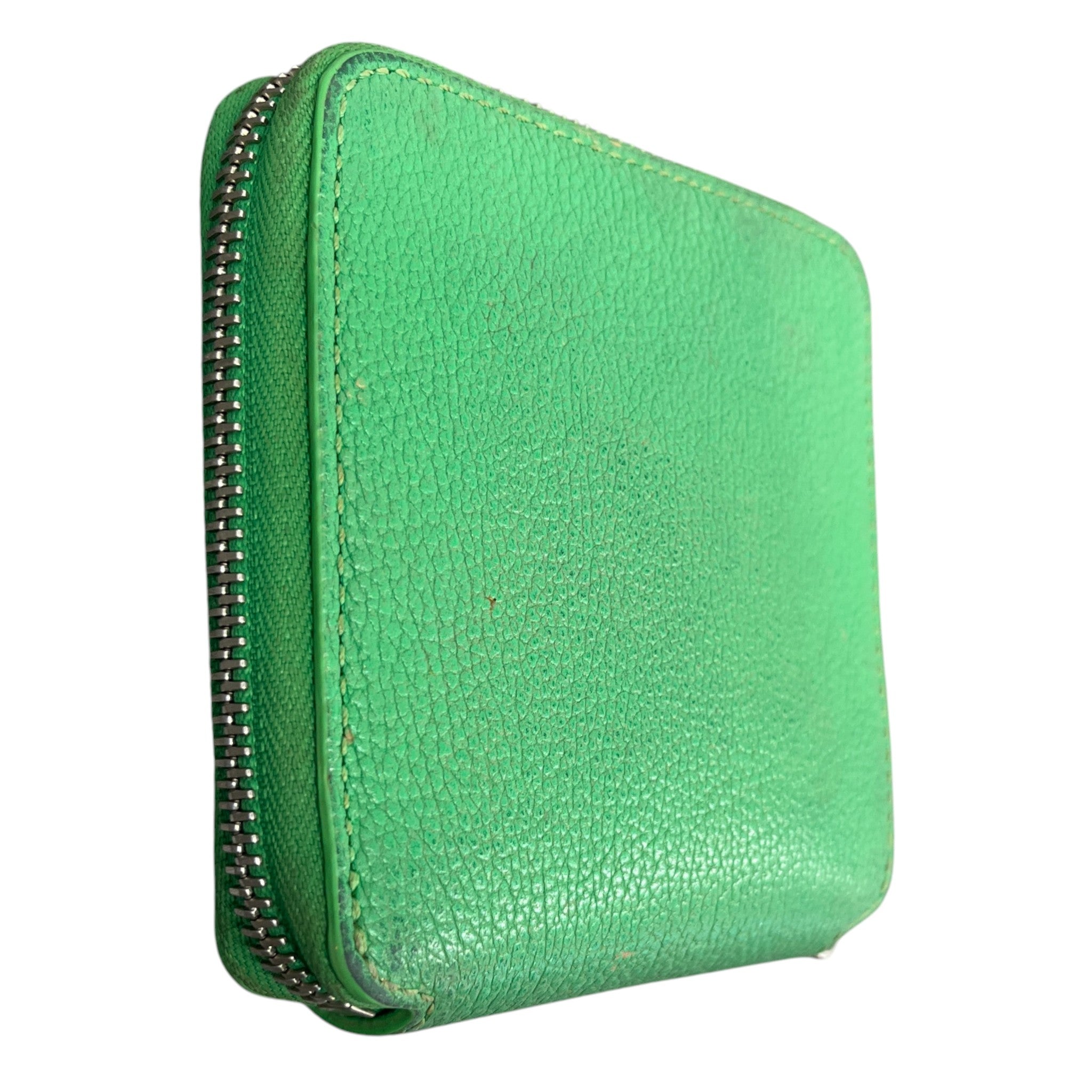 Women's Grained Leather Wallet Green