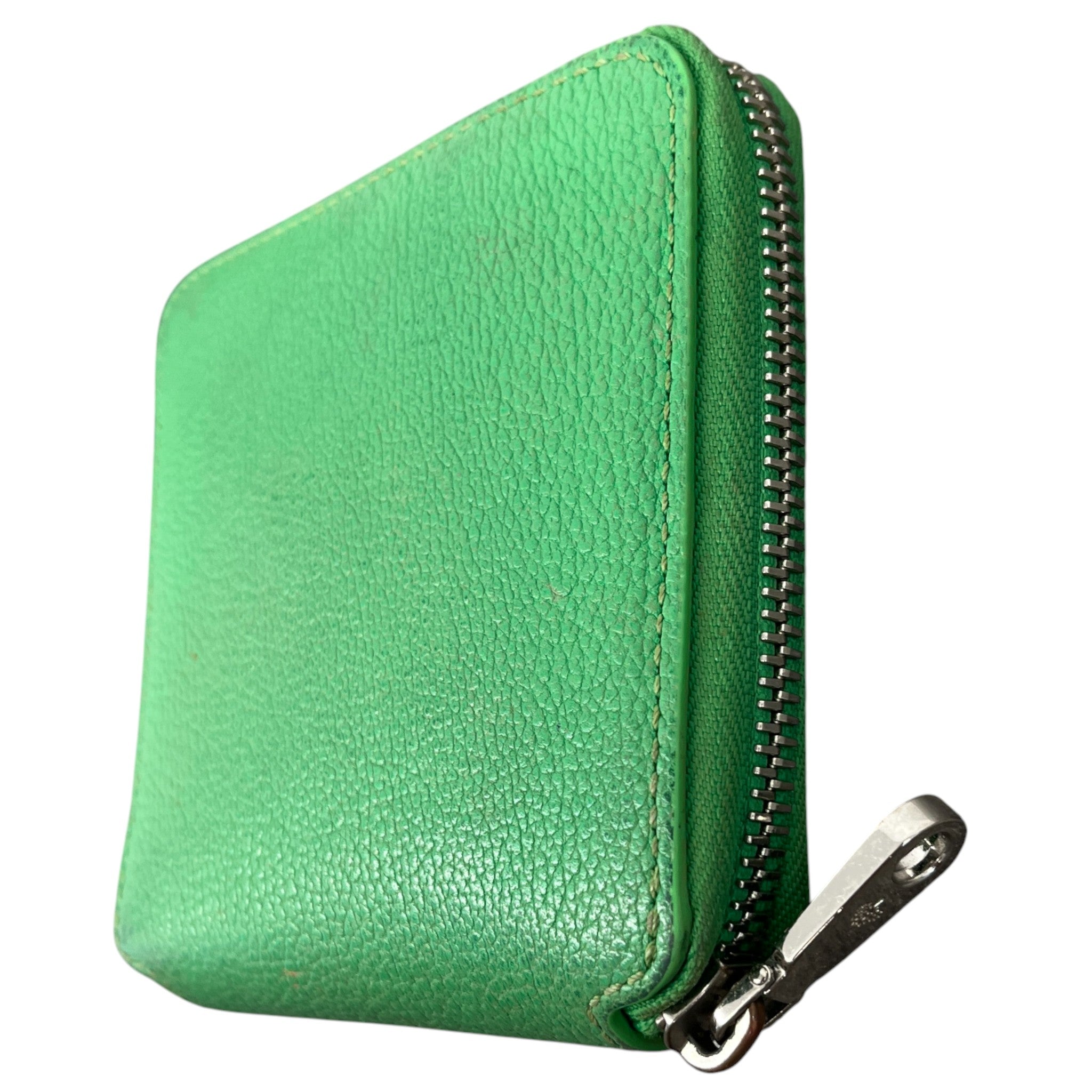Women's Grained Leather Wallet Green
