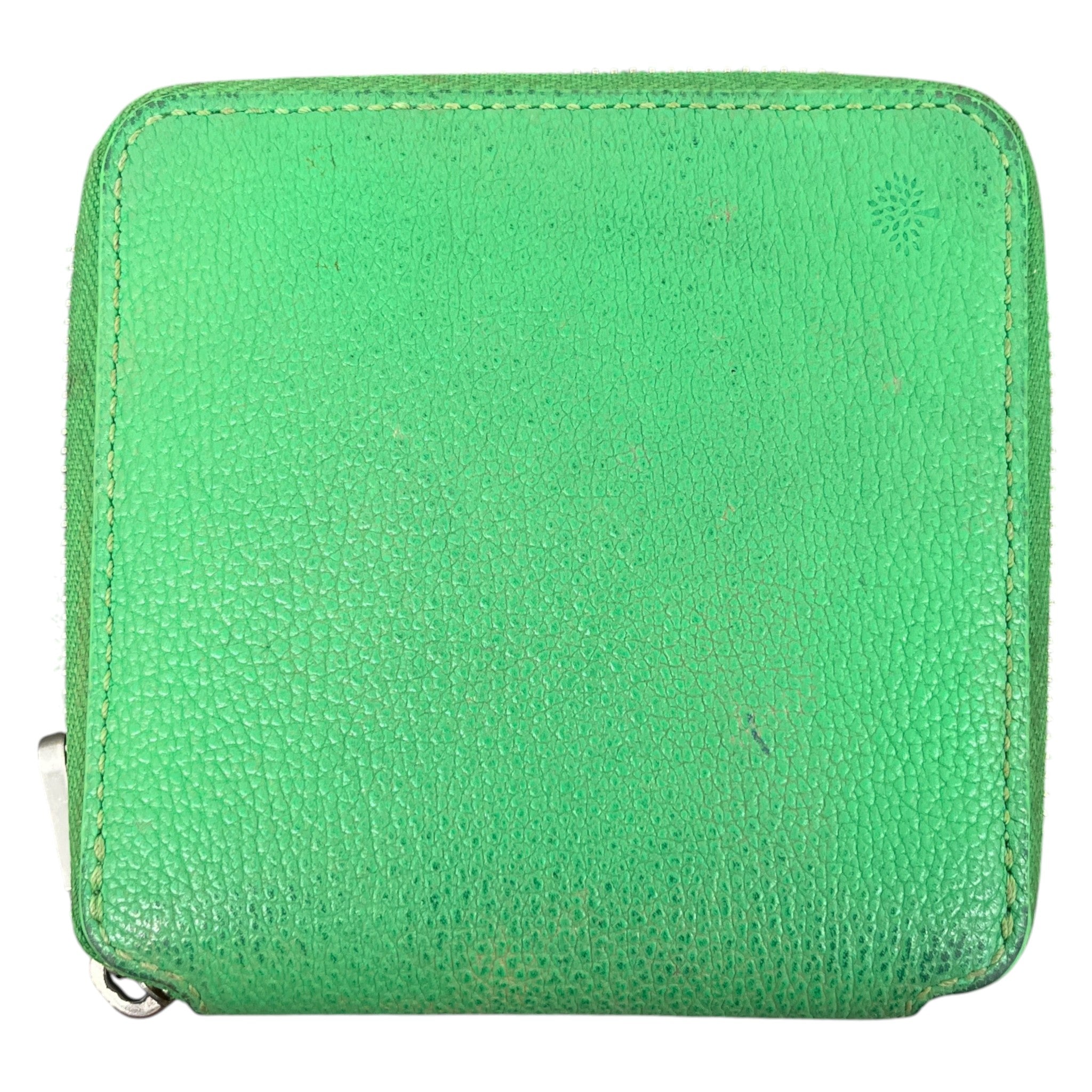 Women's Grained Leather Wallet Green
