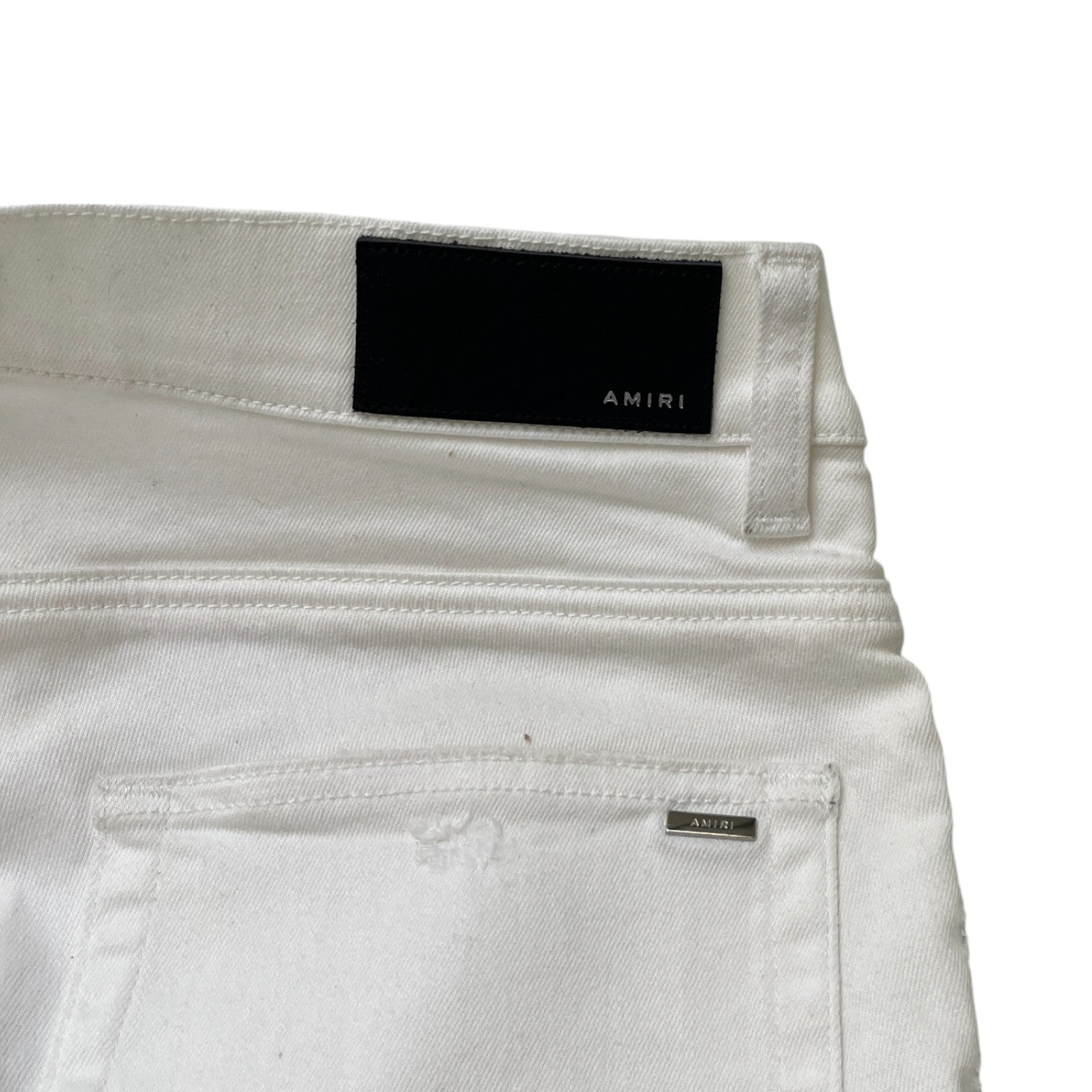 Men's Mx1 Distressed Jeans White Size Waist 32"
