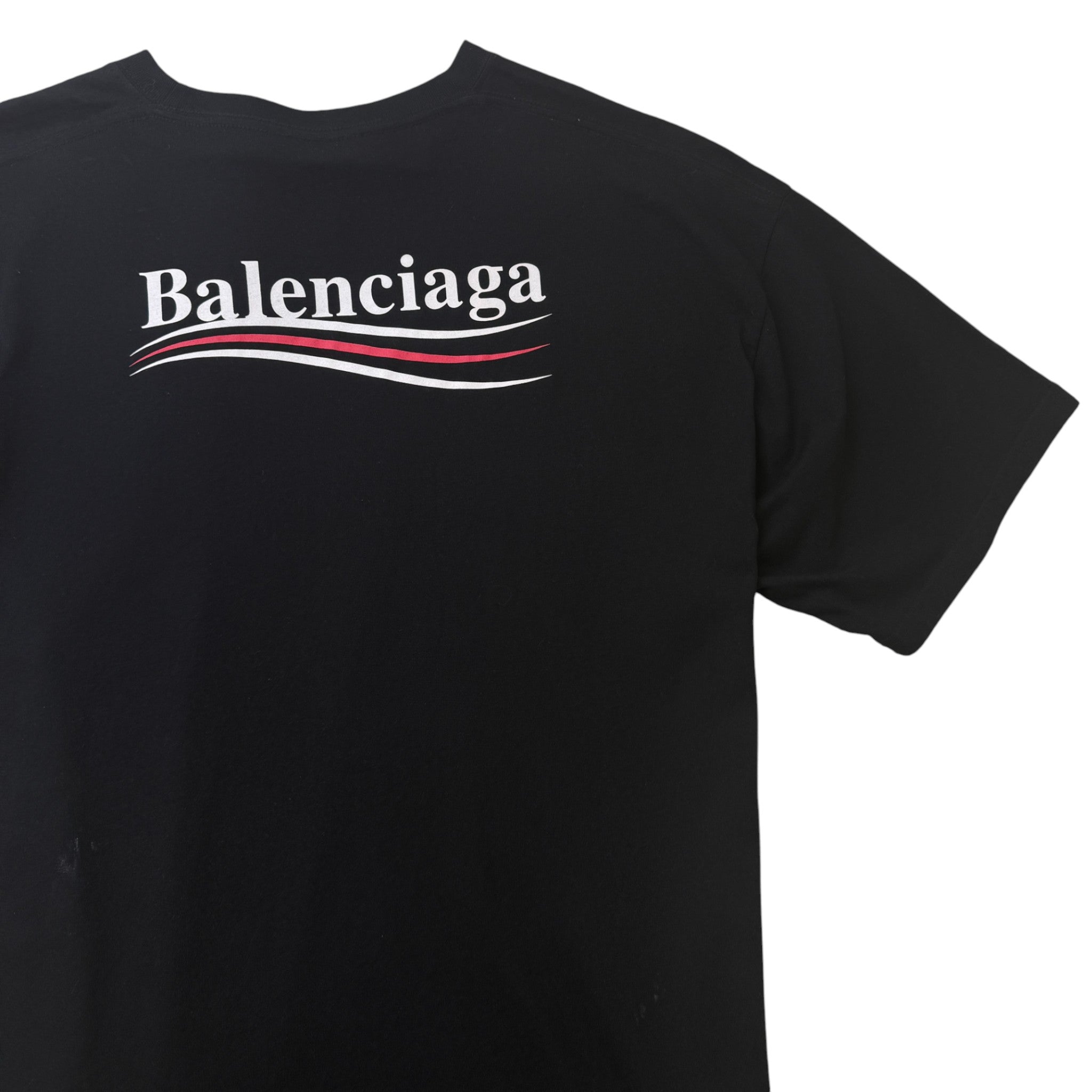 Men's Political Campaign T-Shirt Black Size M