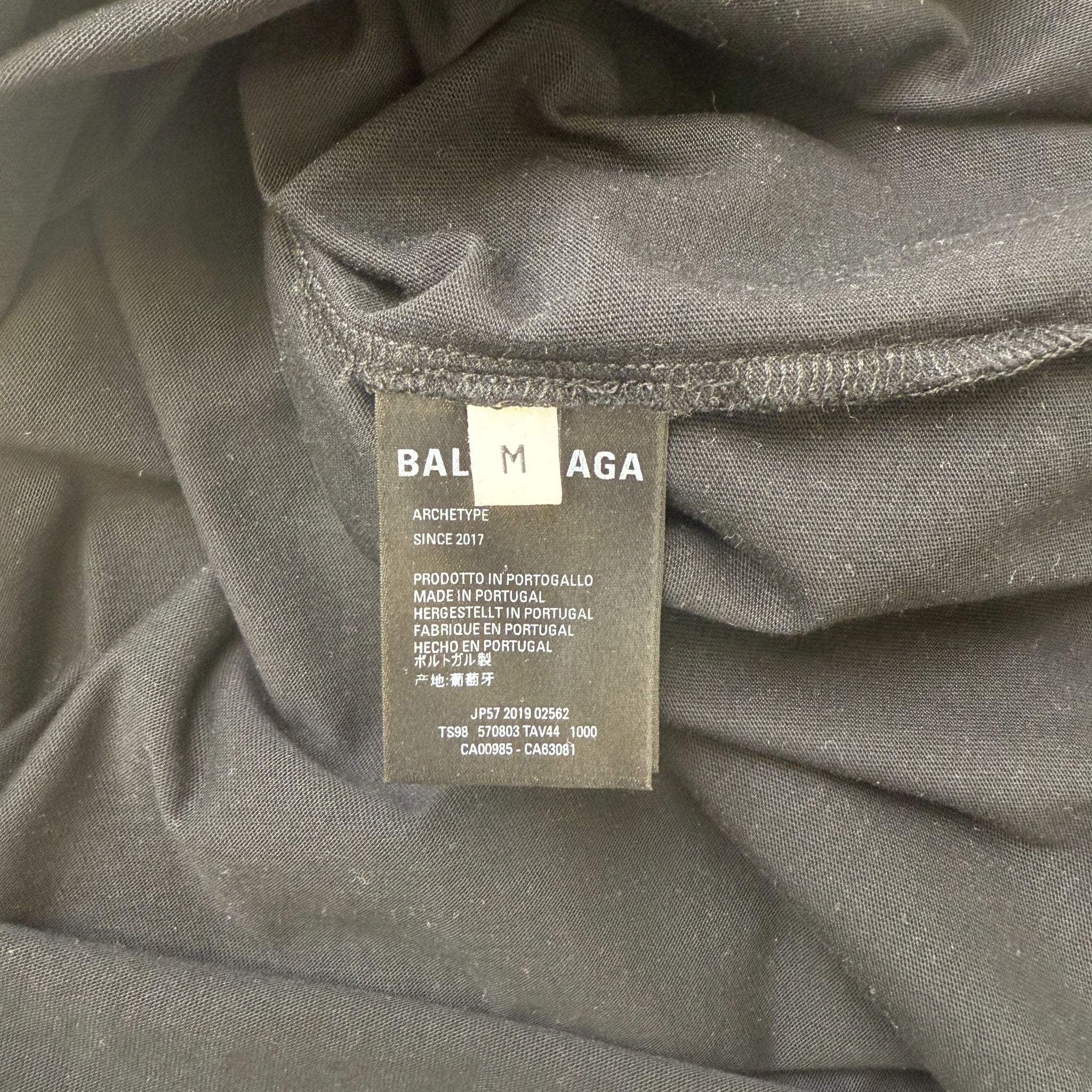 Men's Political Campaign T-Shirt Black Size M