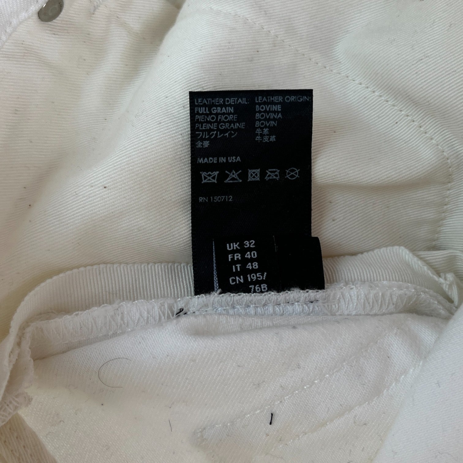 Men's Mx1 Distressed Jeans White Size Waist 32"