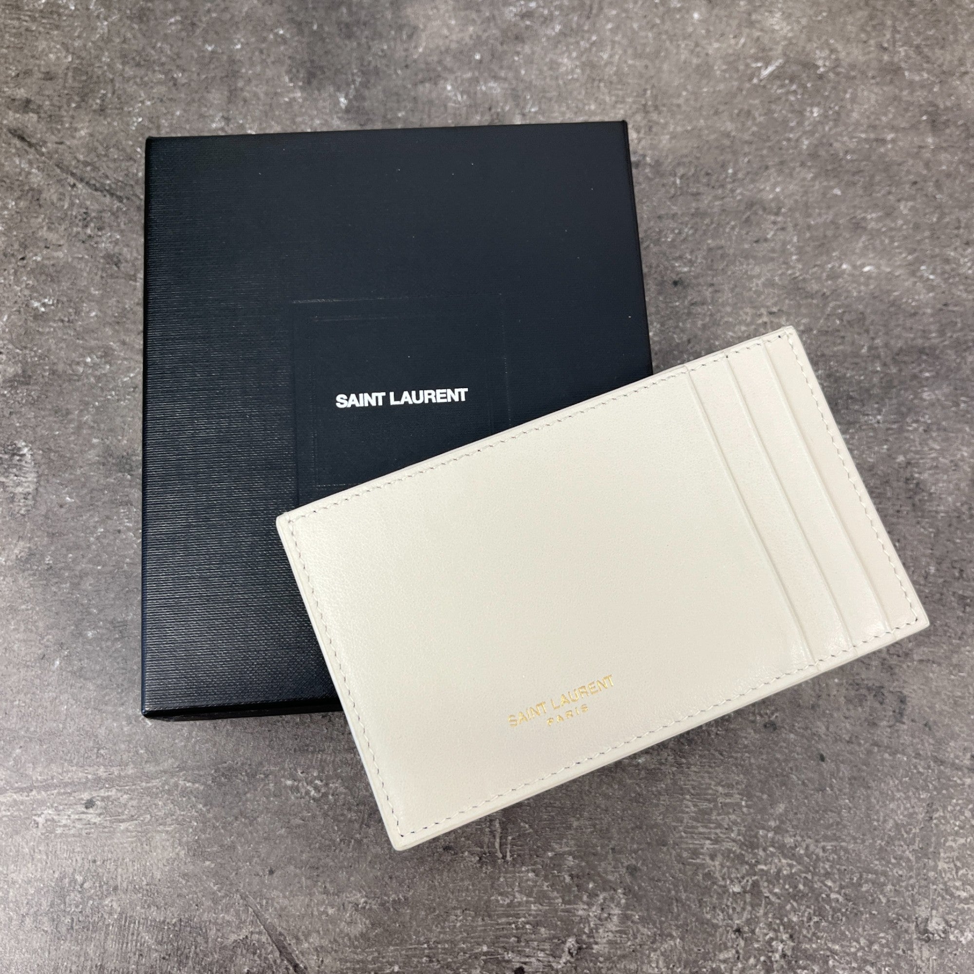 Women's Logo Print Card Holder Cream