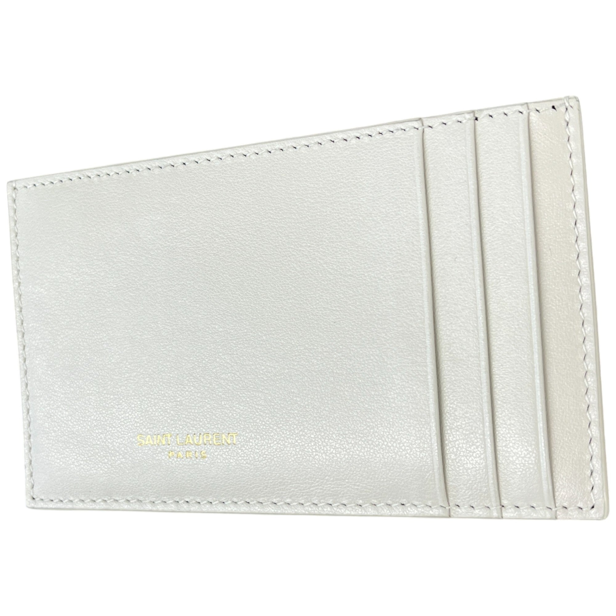 Women's Logo Print Card Holder Cream