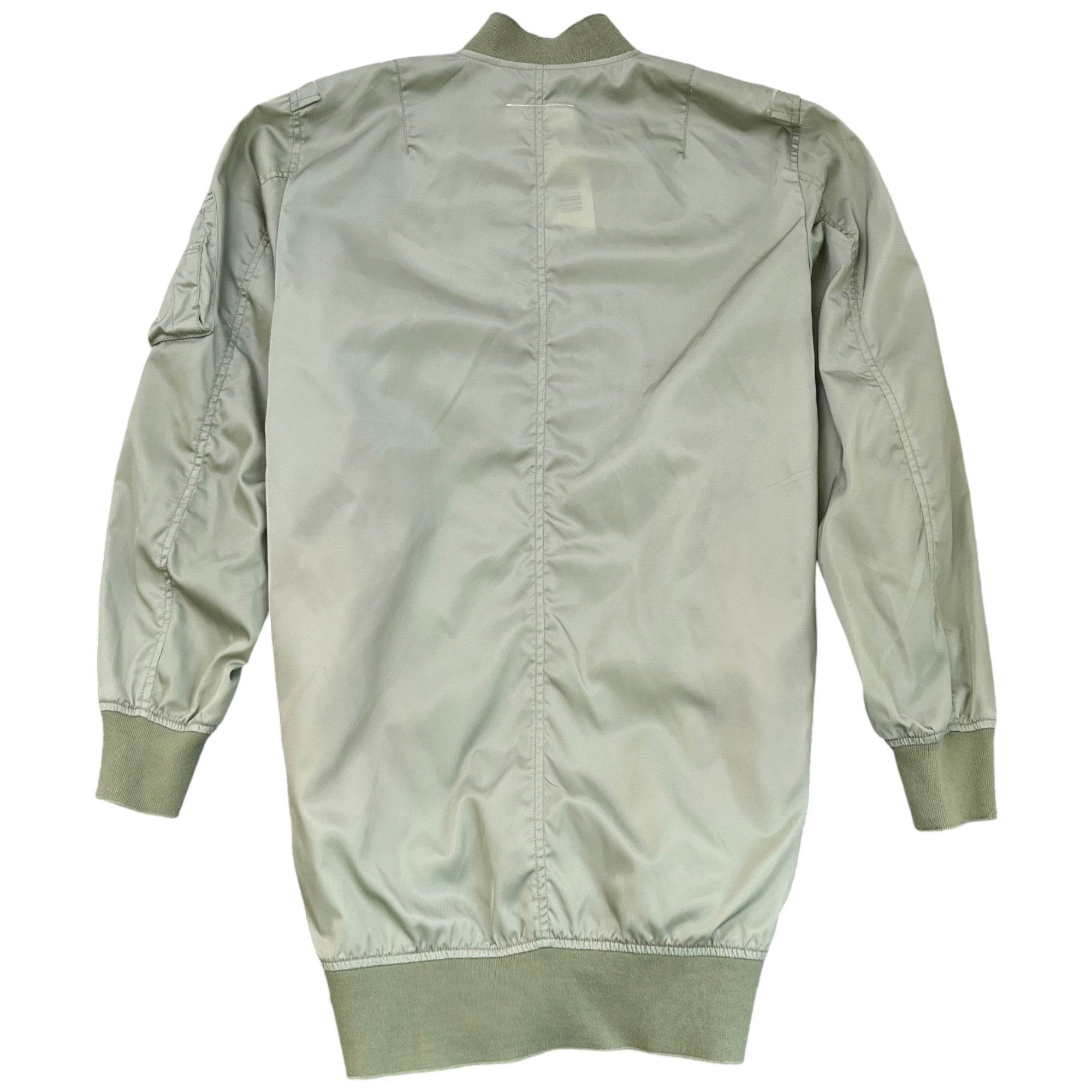 Men's Mm6 Long Bomber Jacket Green Size XL