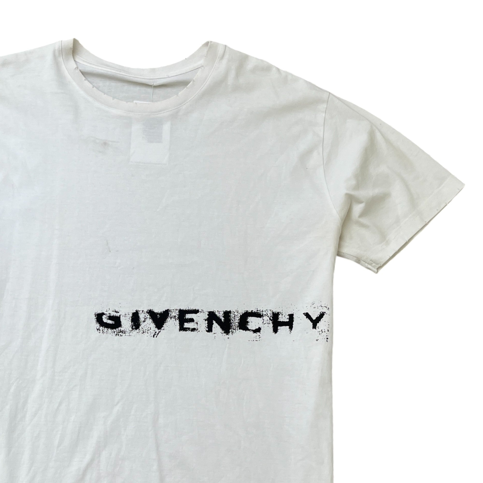 Men's Logo Print T-Shirt White Size L