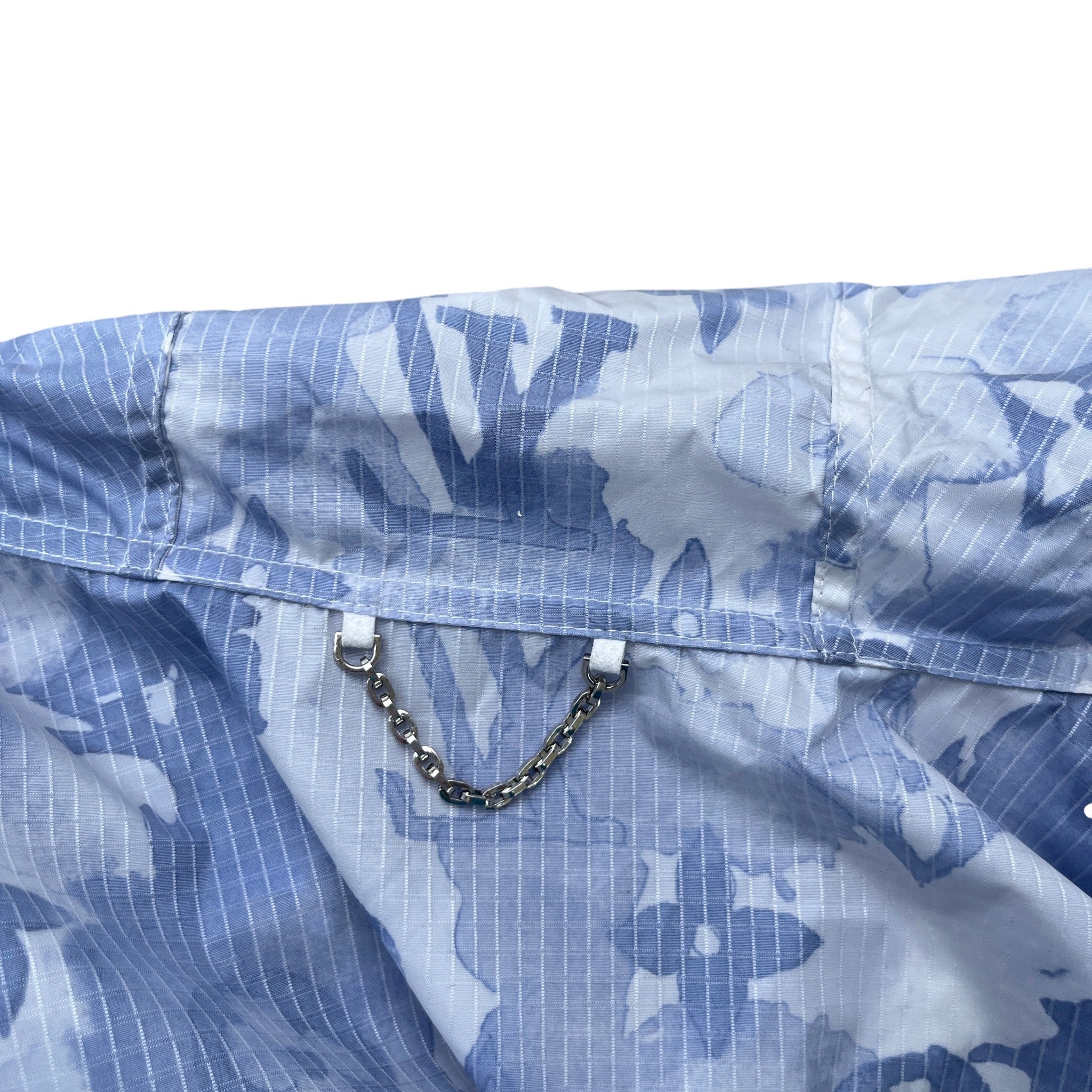 Men's Monogram Watercolor Windbreaker Blue Size IT 52 / XL