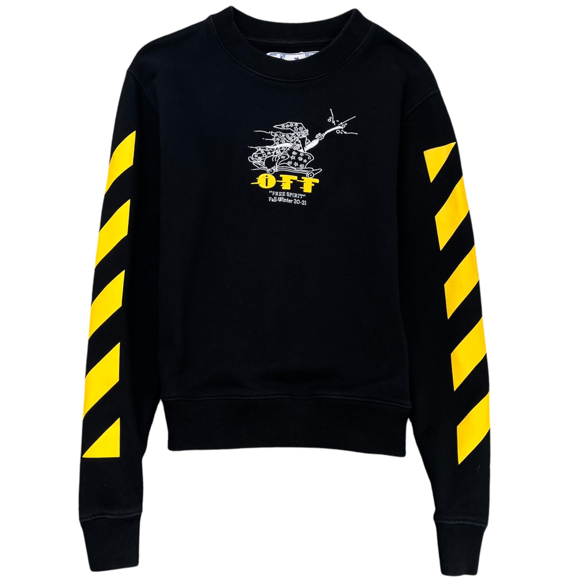 Men's Free Wizard Sweatshirt Black Size XS