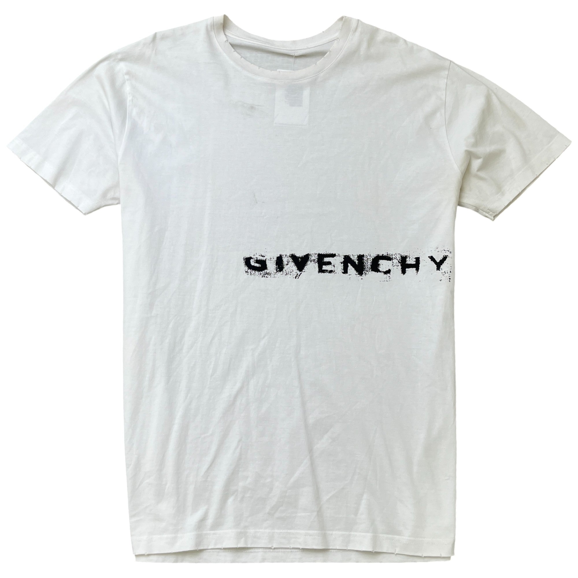 Men's Logo Print T-Shirt White Size L