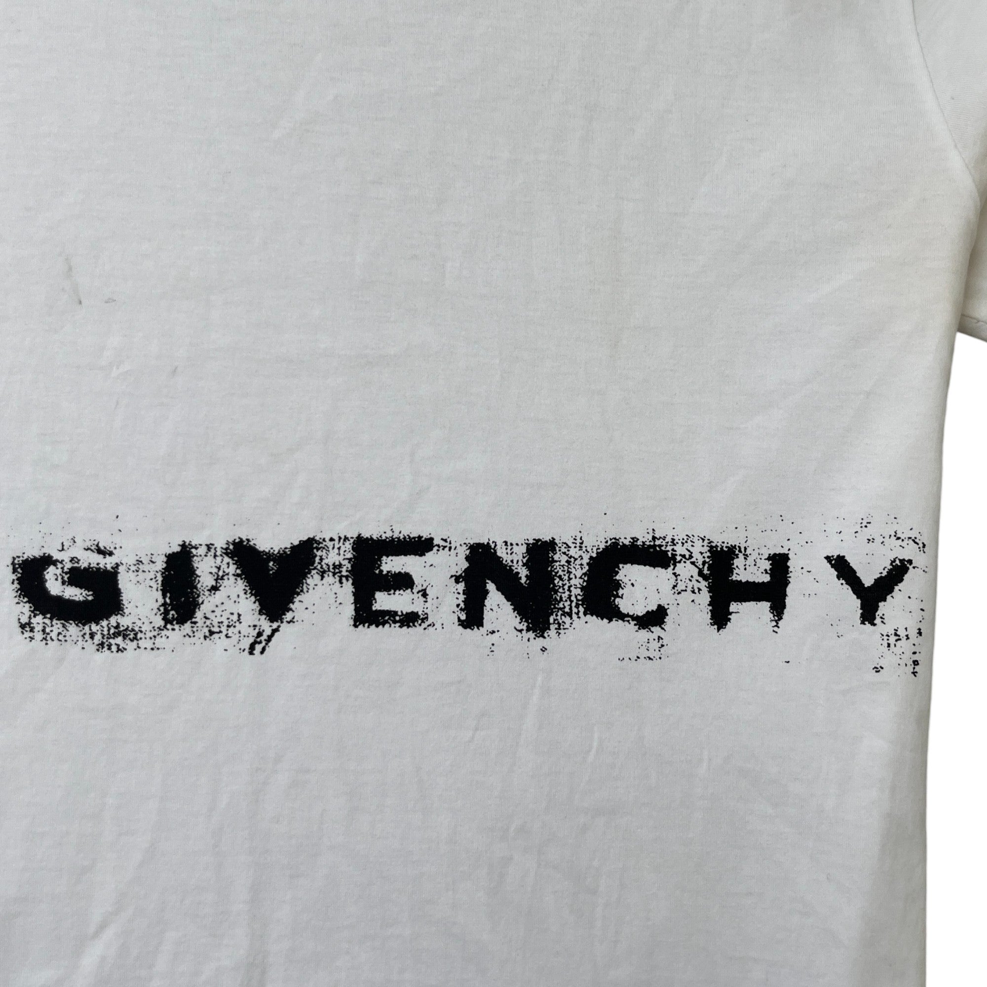 Men's Logo Print T-Shirt White Size L