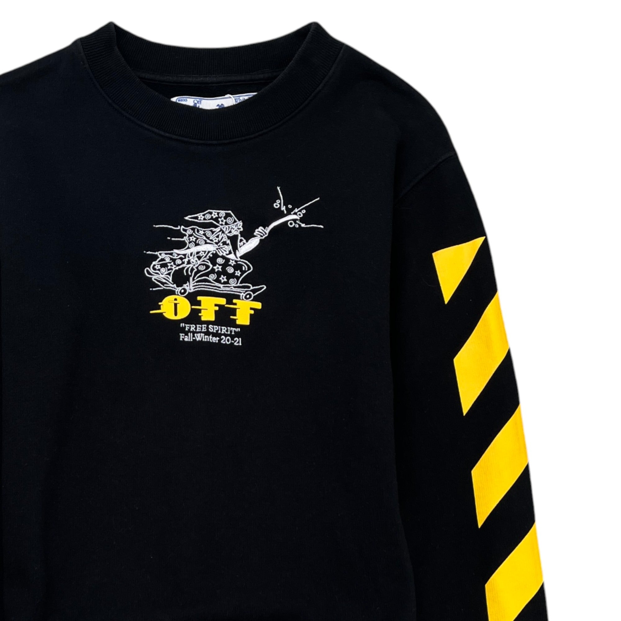 Men's Free Wizard Sweatshirt Black Size XS