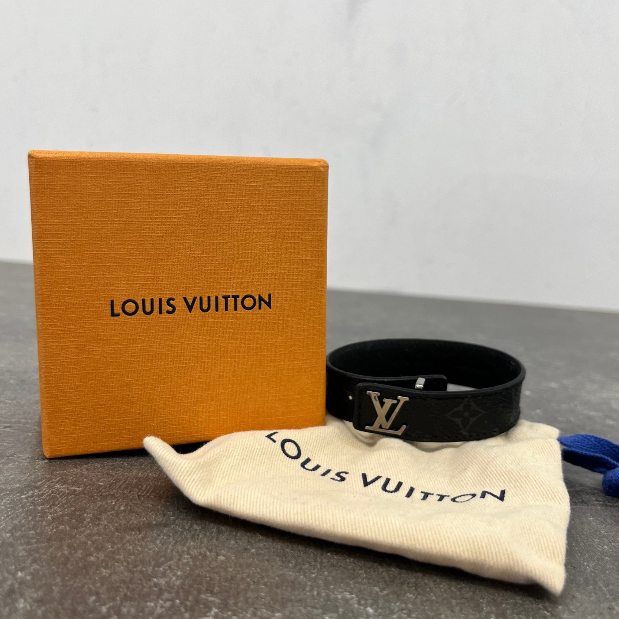 Men's Lv Slim Bracelet Black
