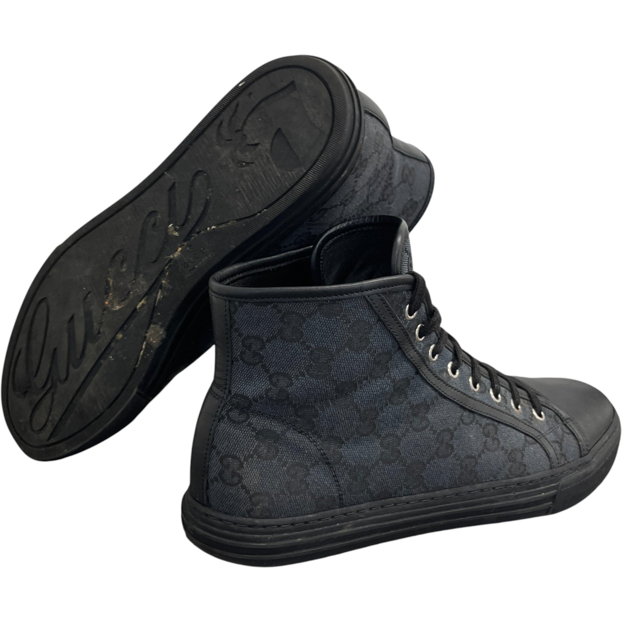 Men's Gg Supreme High Trainers Black Size EU 42 / UK 8