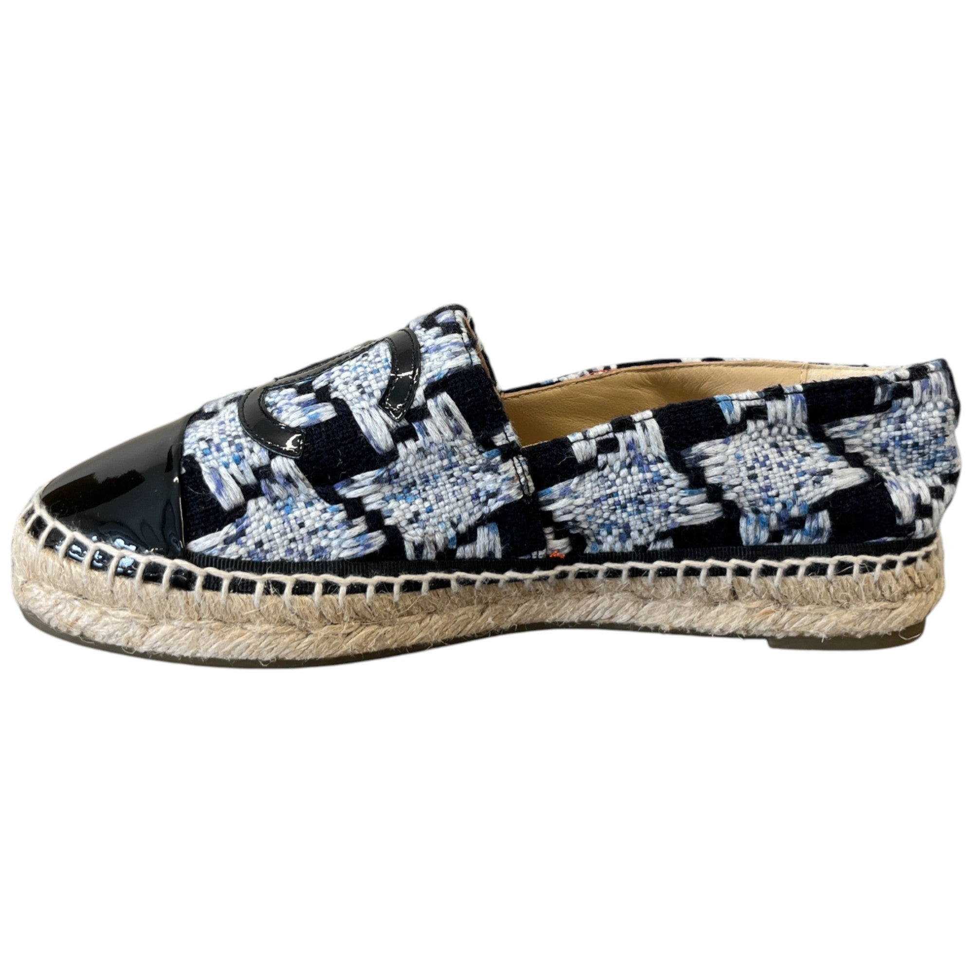 Women's Tweed Espadrilles Blue Size EU 37 / UK 4