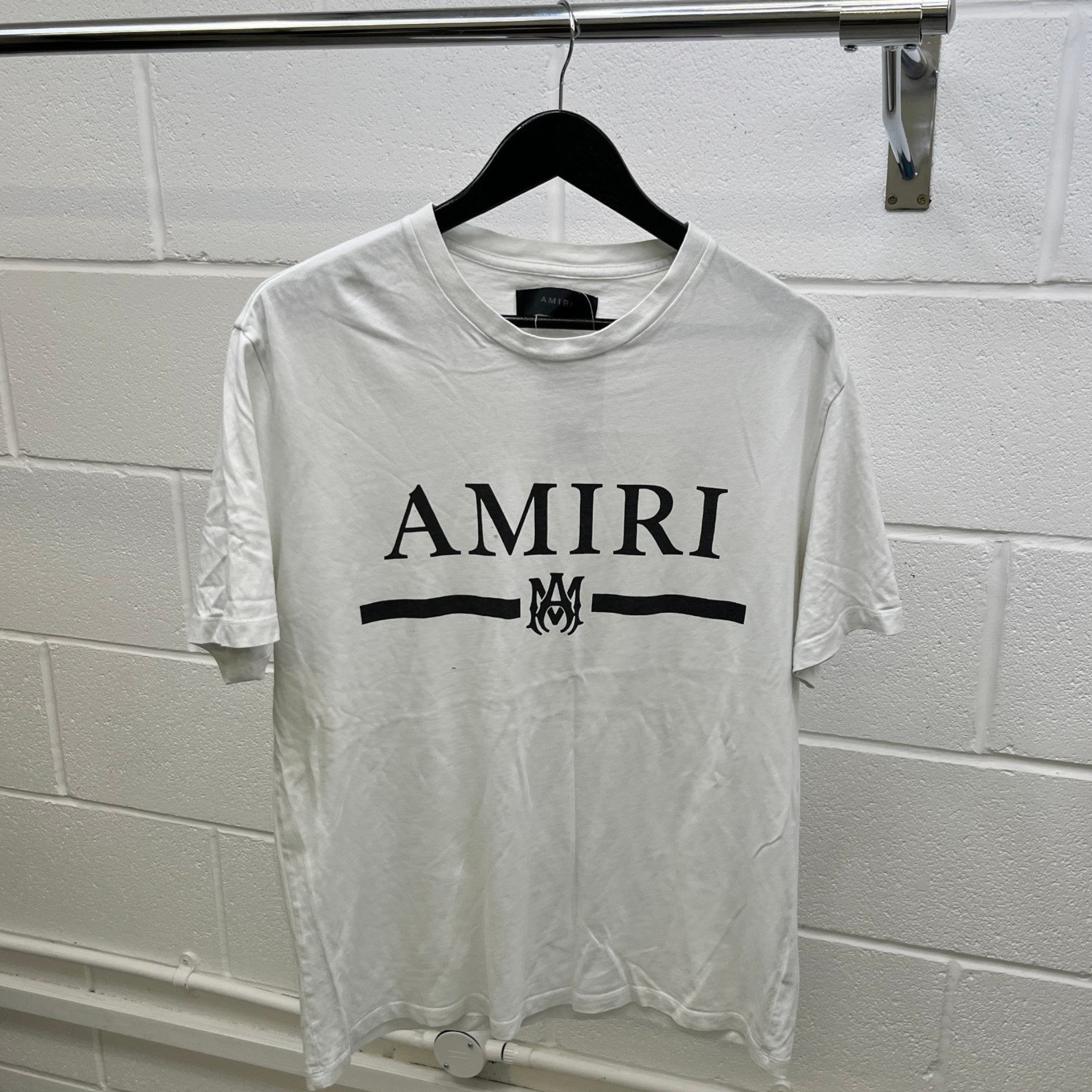 Men's Logo Print T-Shirt White Size L