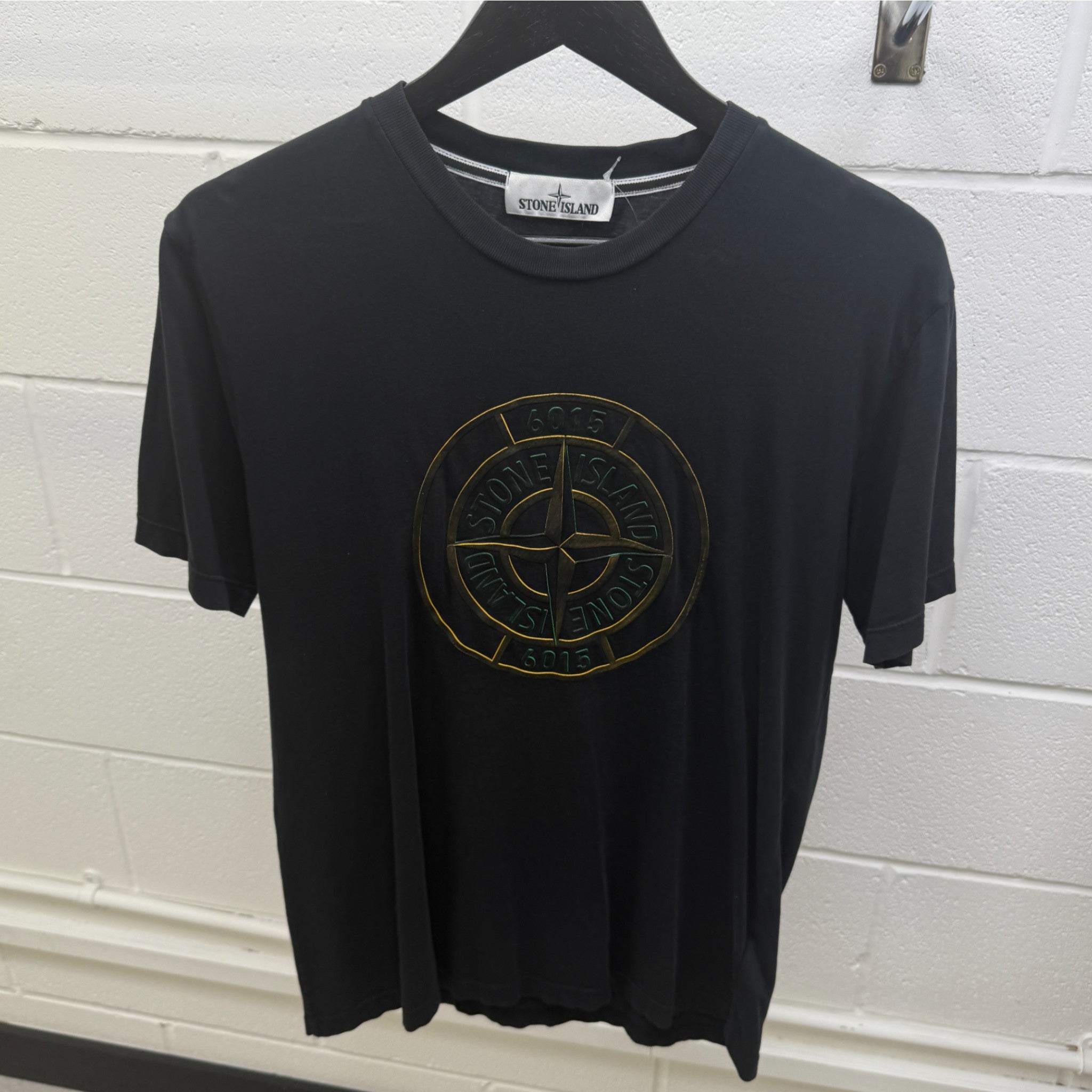 Men's Logo Print T-Shirt Black Size L