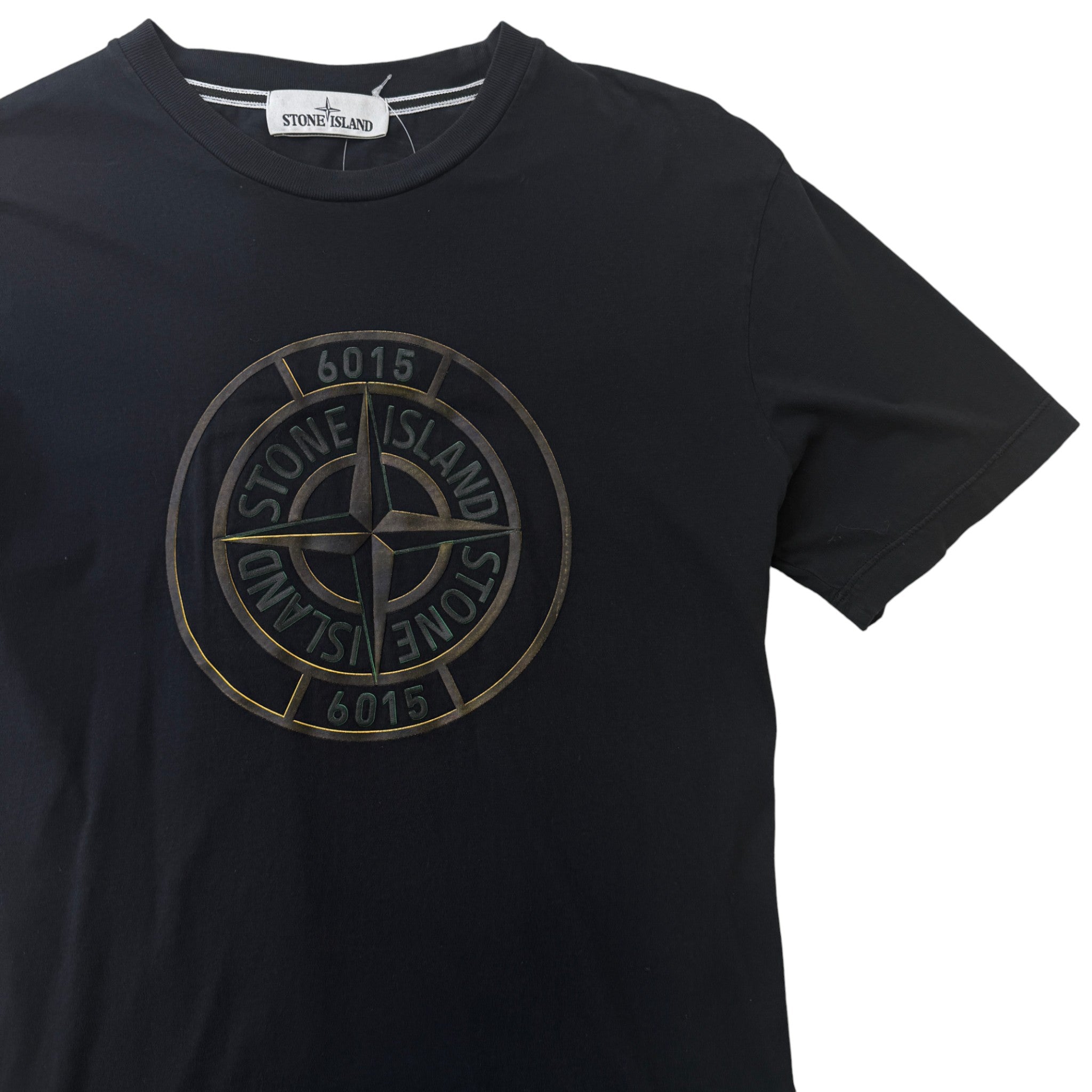 Men's Logo Print T-Shirt Black Size L