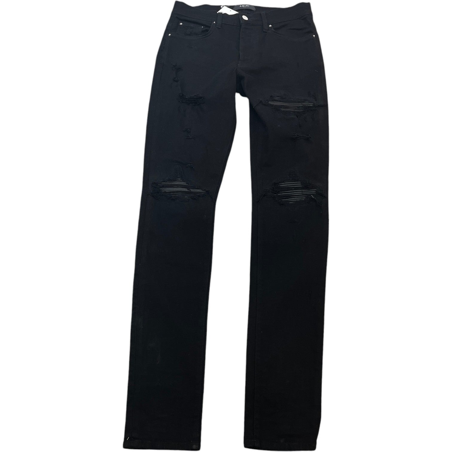 Men's Mx1 Distressed Jeans Black Size Waist 32"