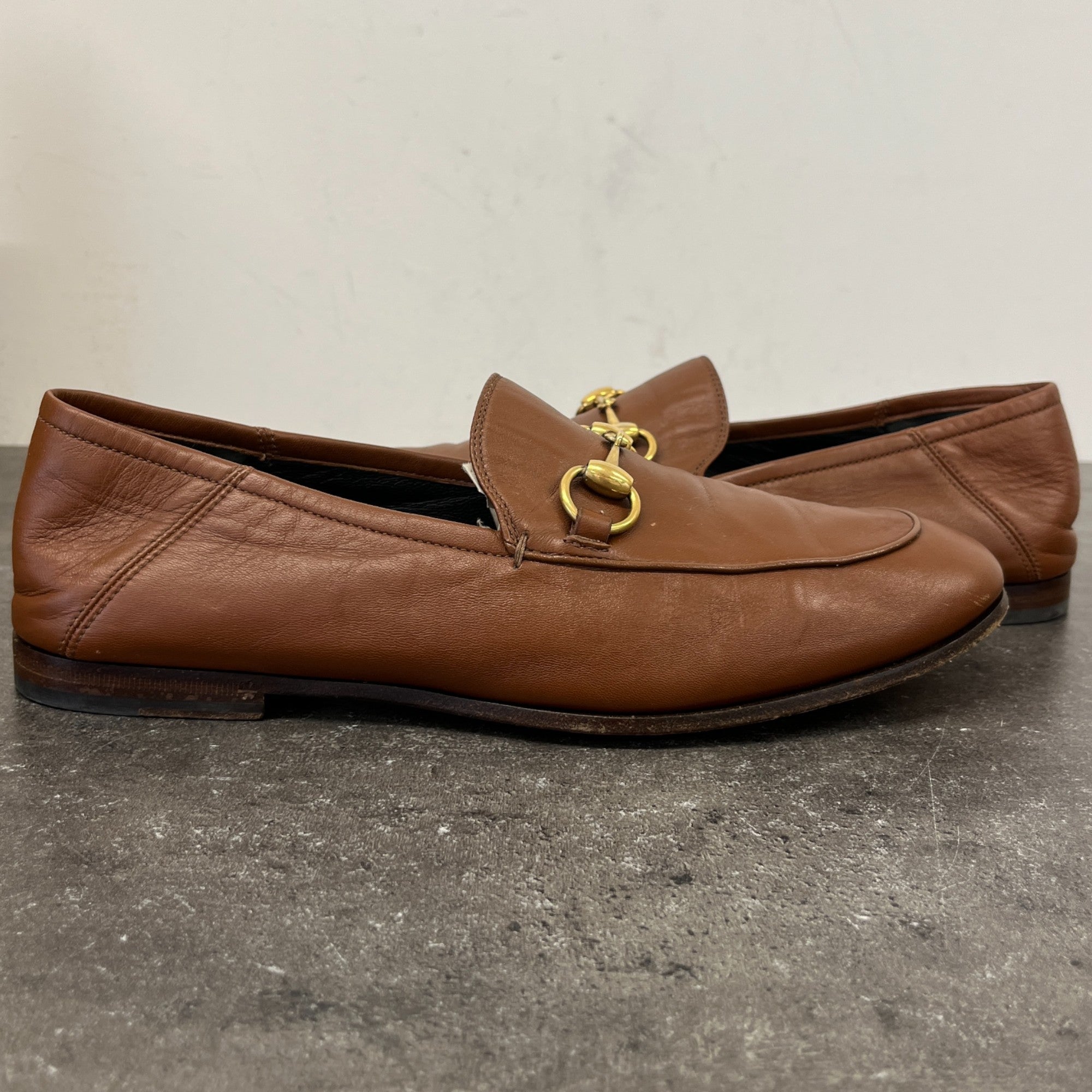 Men's Jordaan Horesbit Leather Loafers Brown Size EU 40 / UK 6