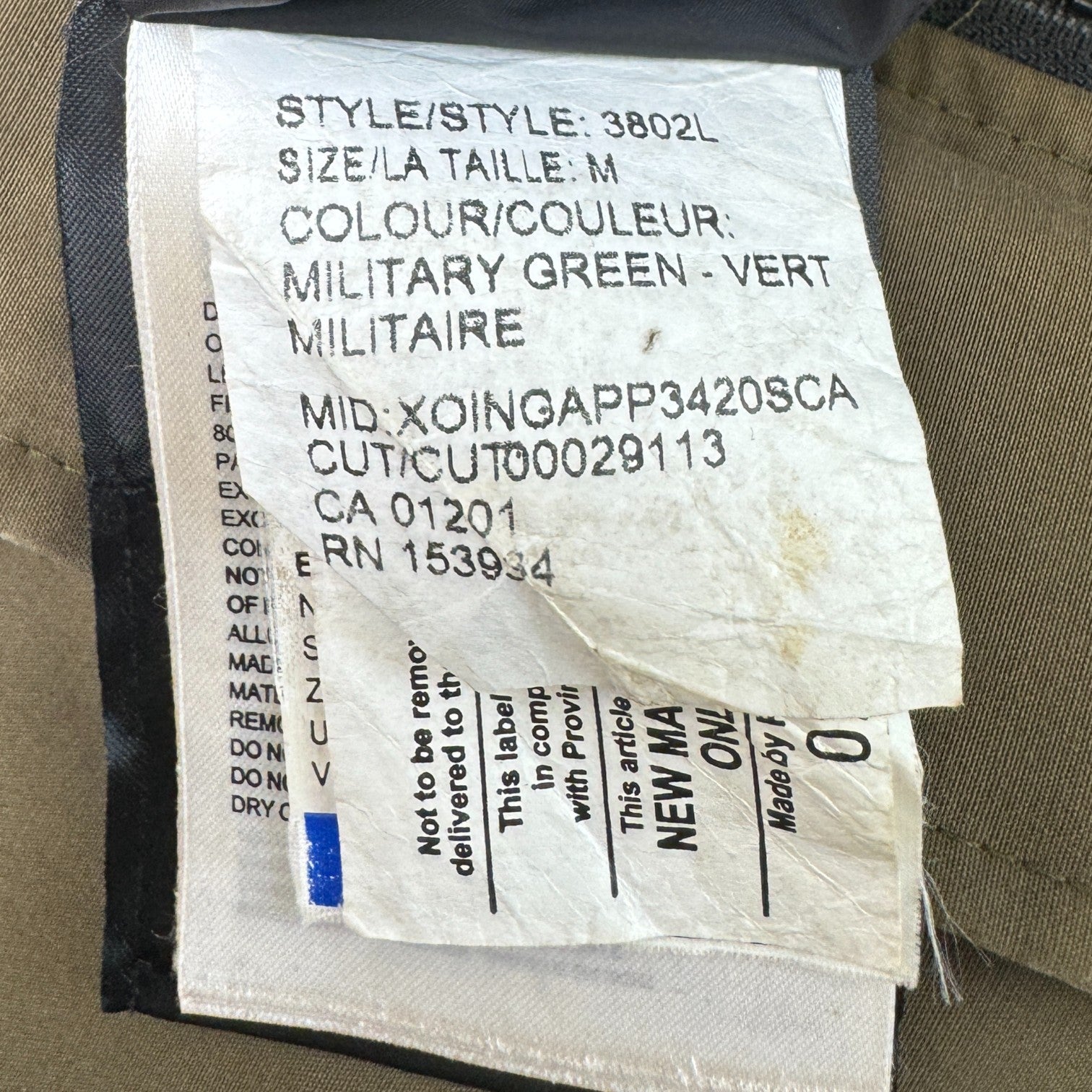 Women's Shelburne Down Jacket Khaki Size M