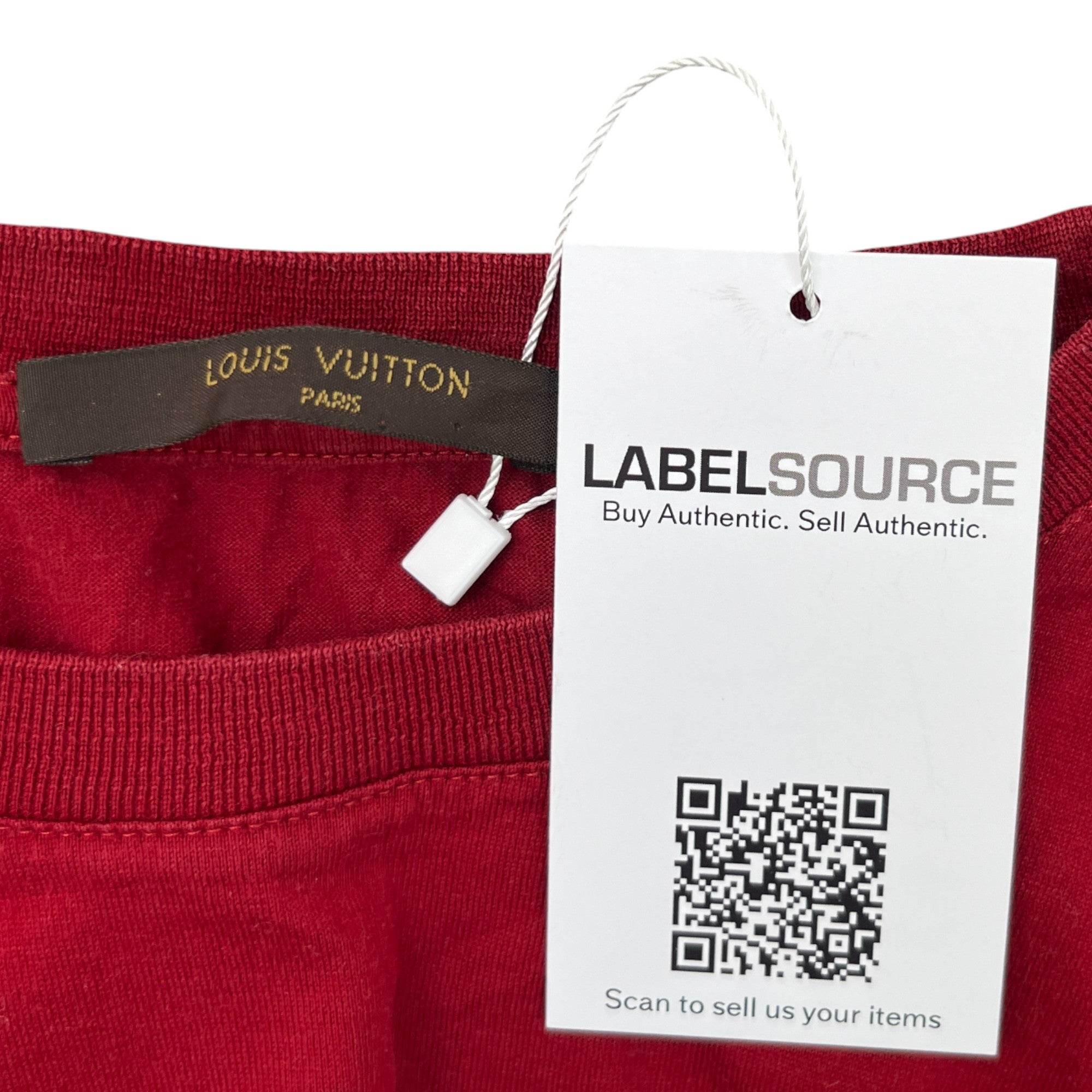 Men's Embroidered Logo T-Shirt Red Size S