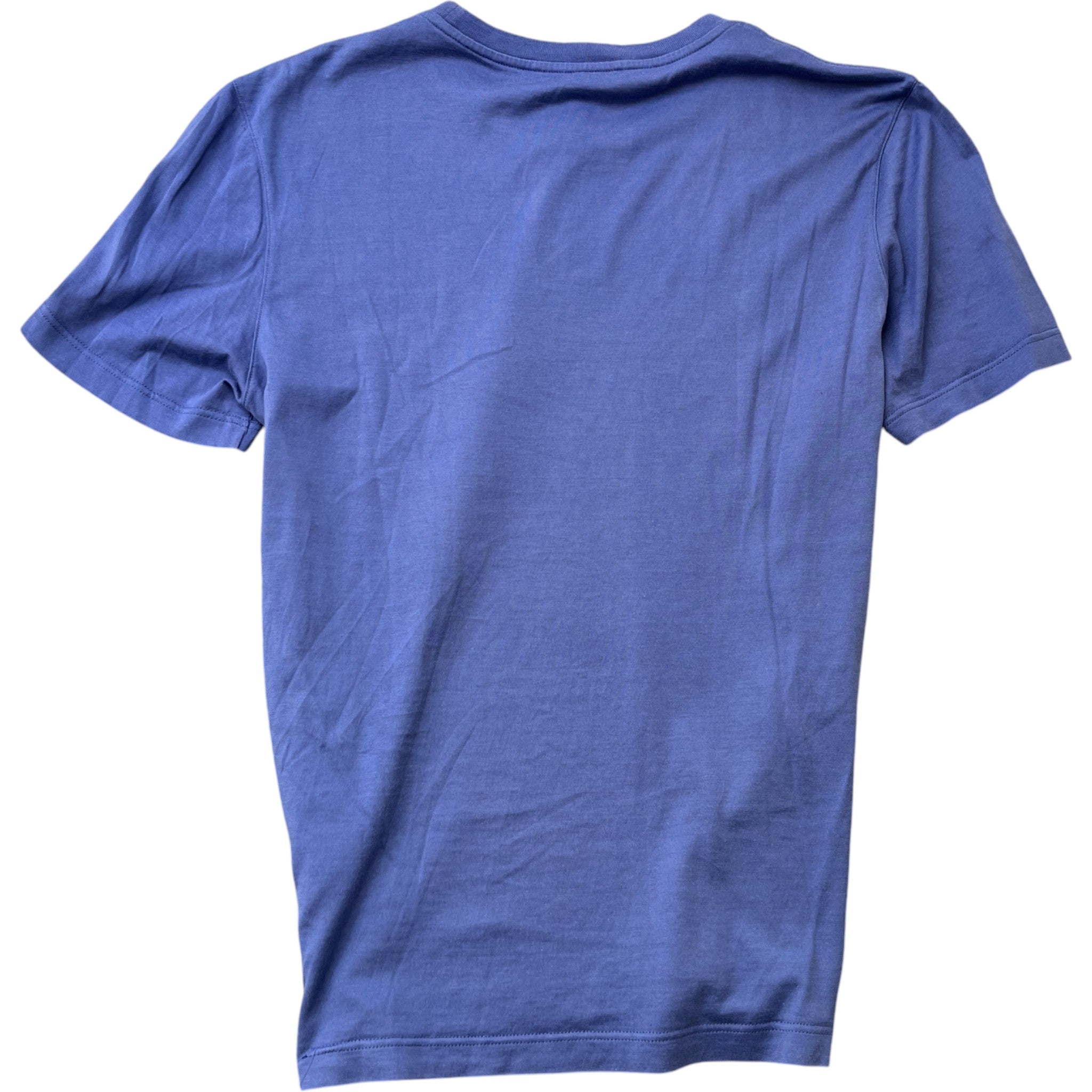 Men's Embroidered Logo T-Shirt Purple Size M