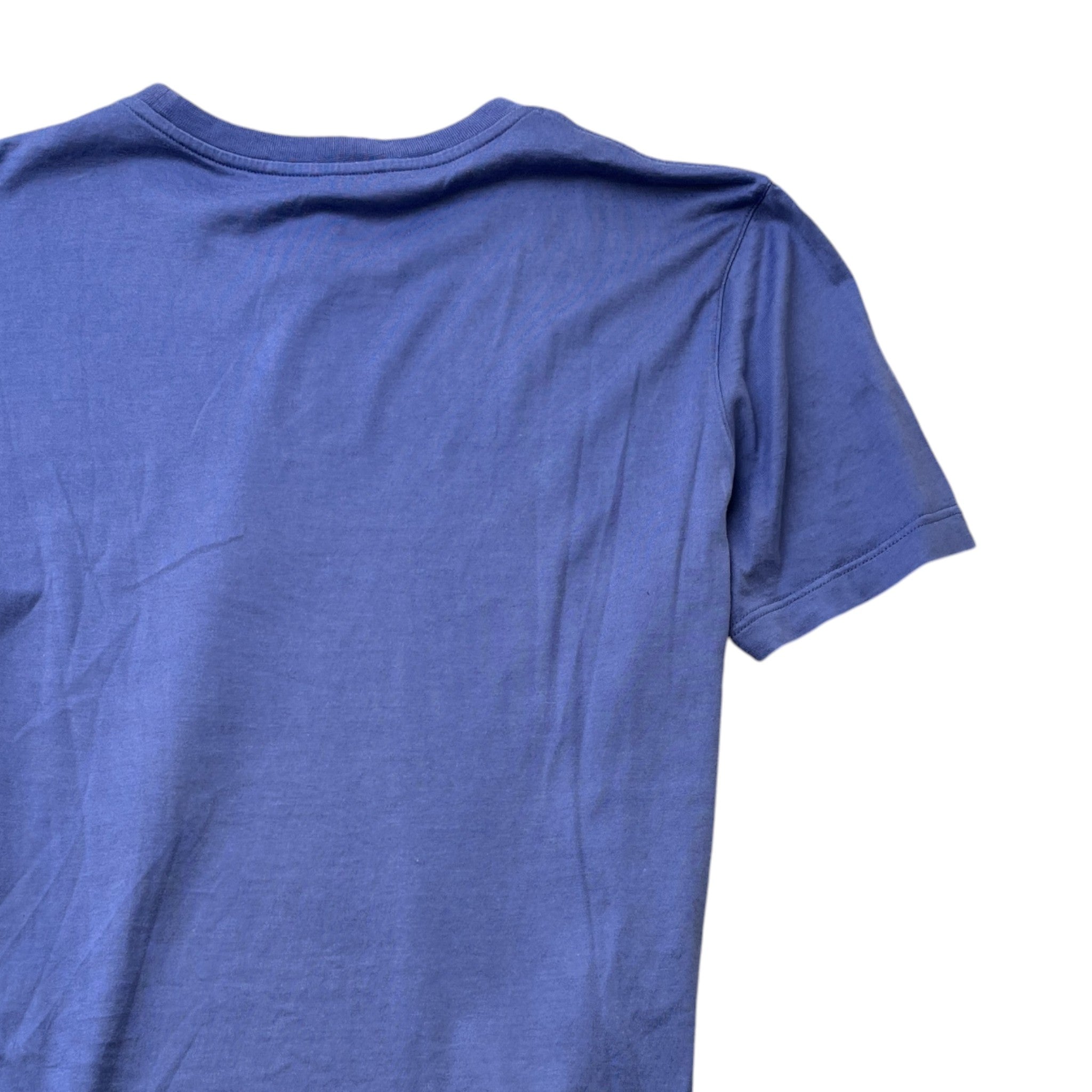 Men's Embroidered Logo T-Shirt Purple Size M