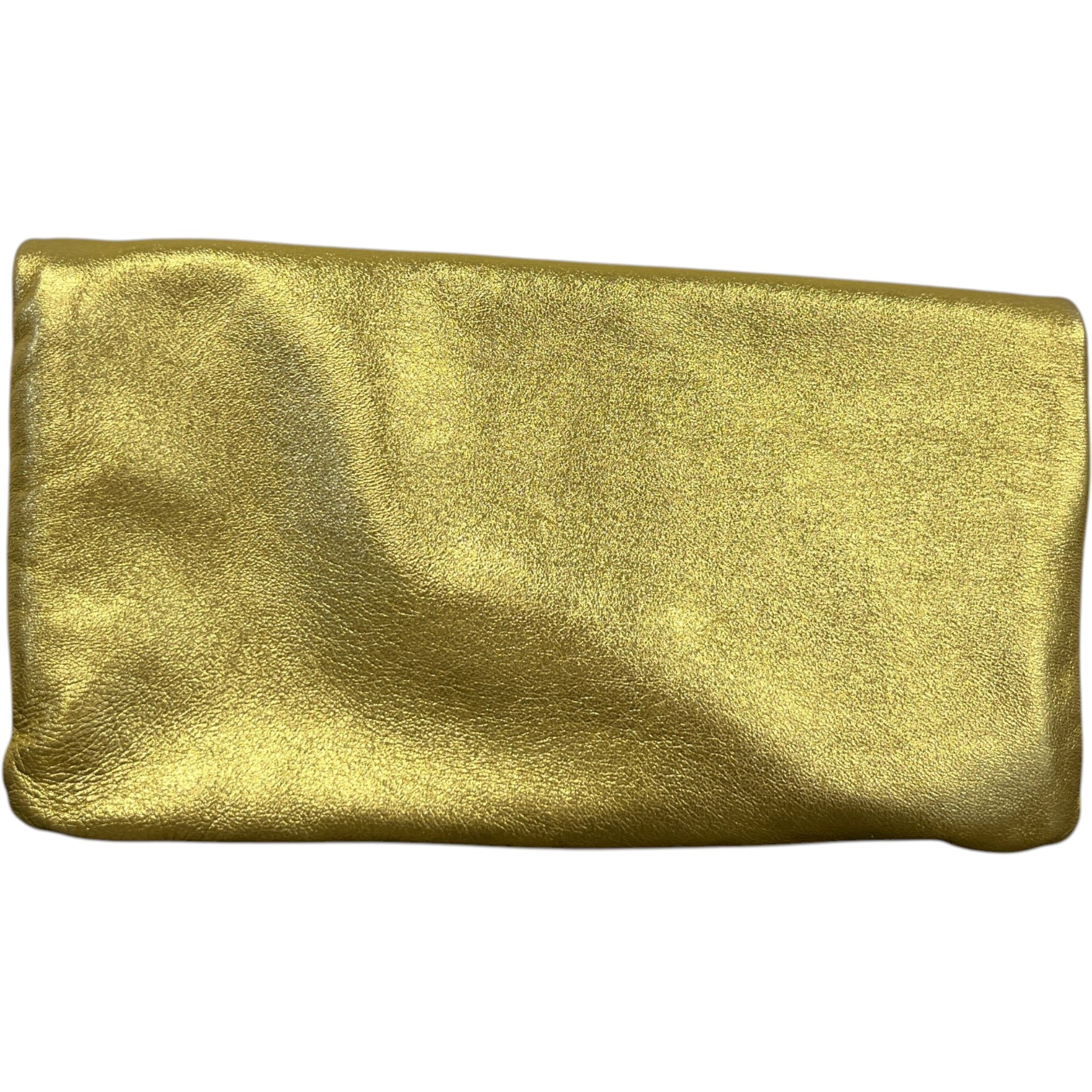 Women's Metallic Envelope Clutch Gold