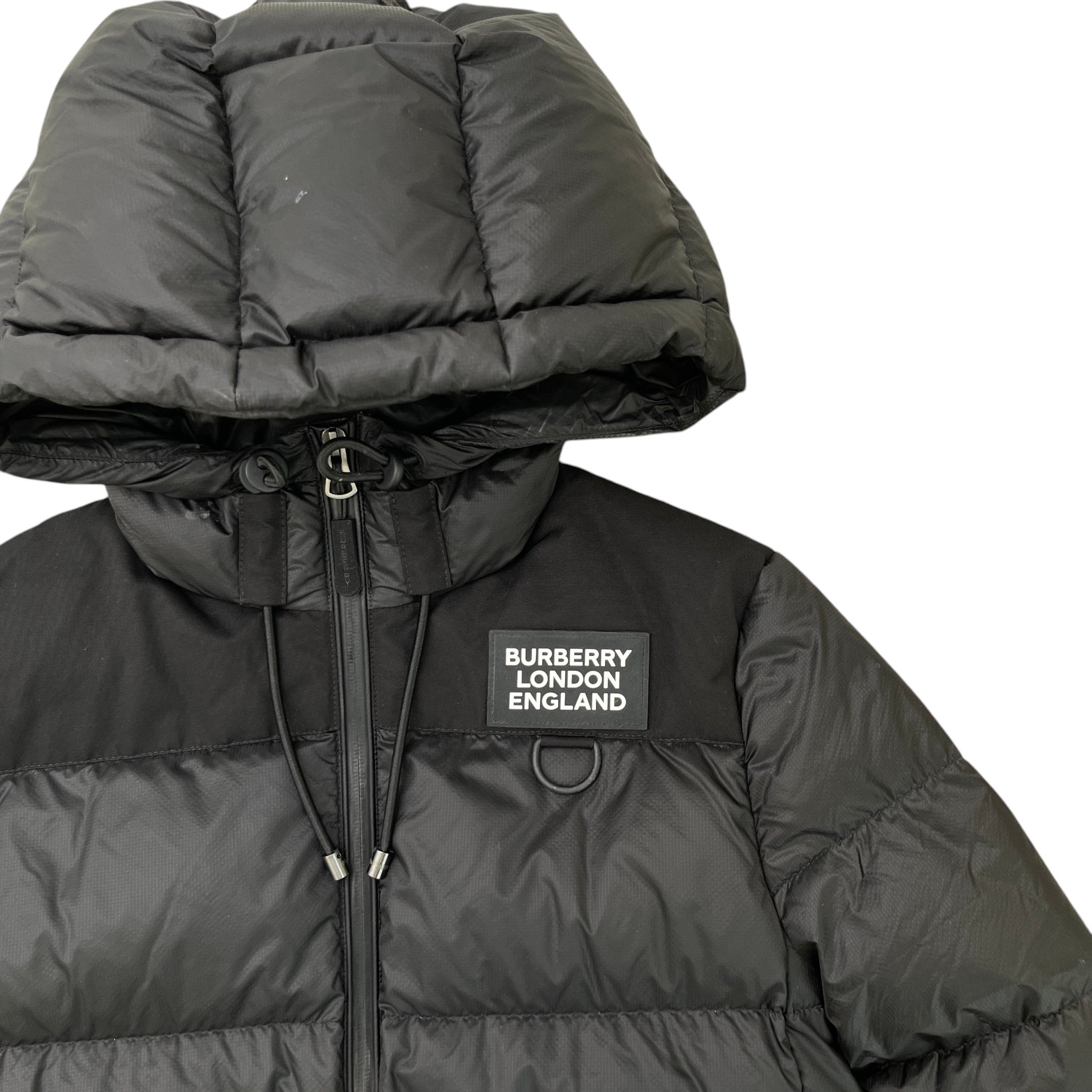 Women's Logo Patch Down Jacket Black Size S