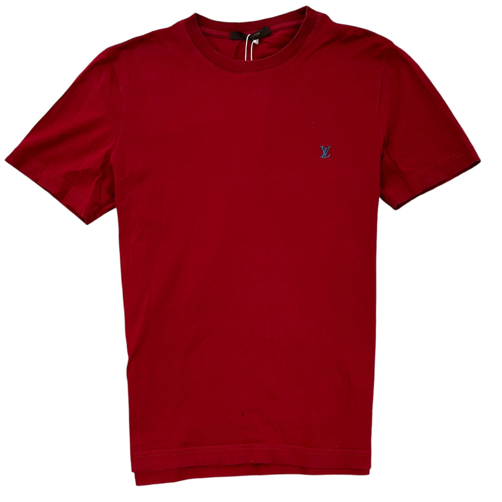 Men's Embroidered Logo T-Shirt Red Size S