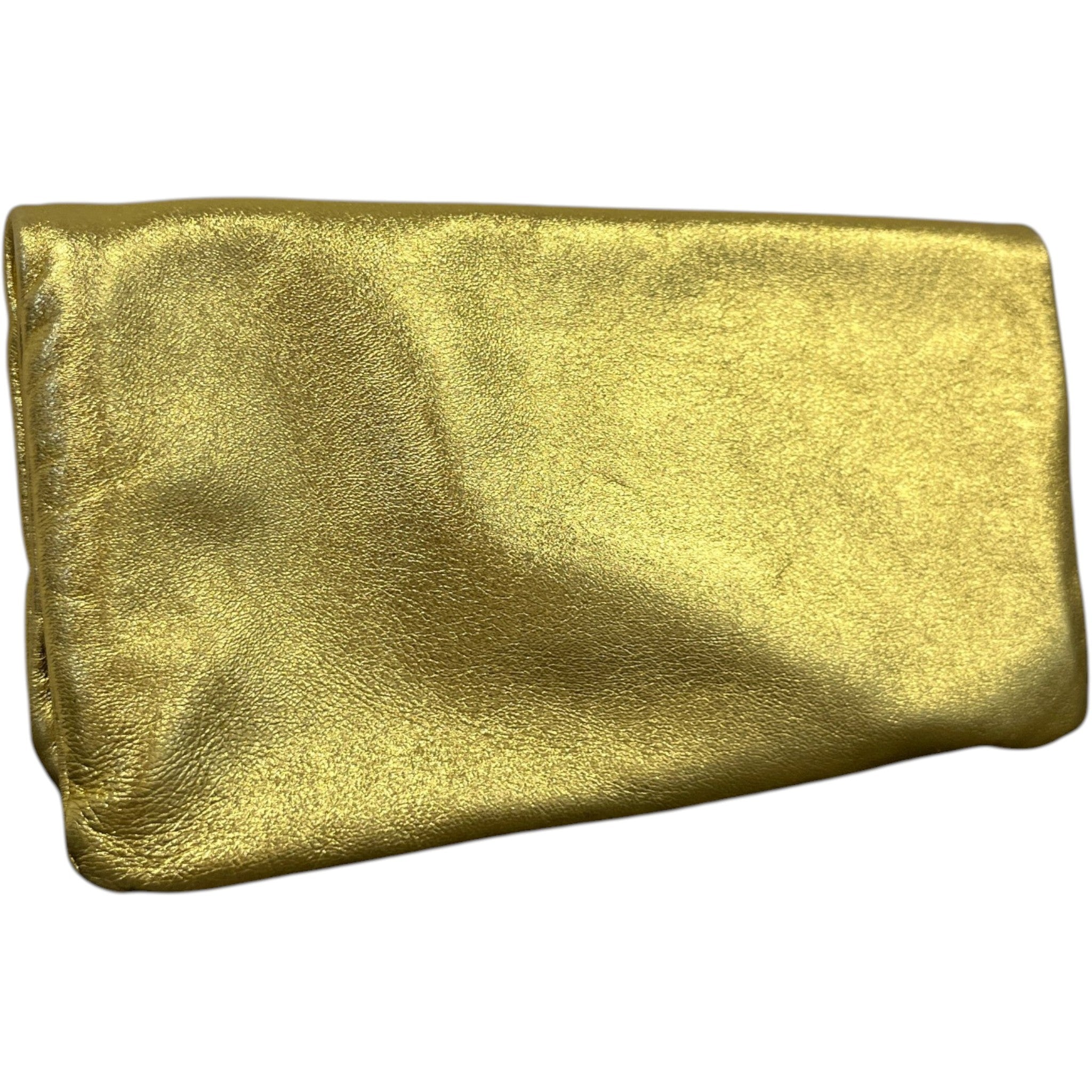 Women's Metallic Envelope Clutch Gold