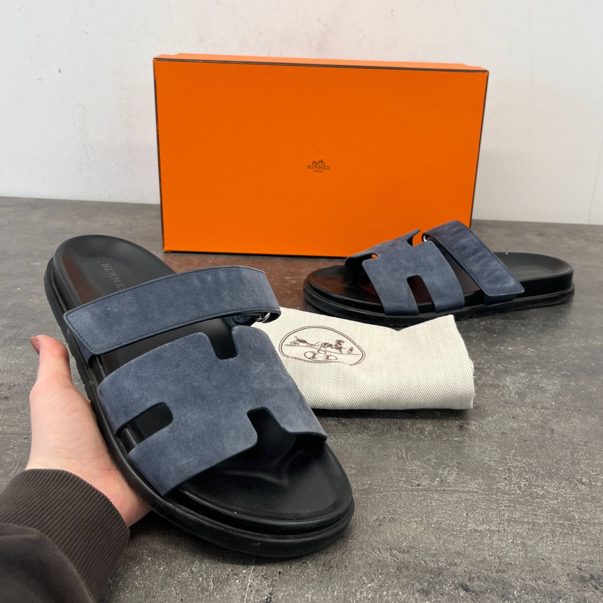 Men's Chypre Sandals Blue Size EU 42.5 / UK 8.5