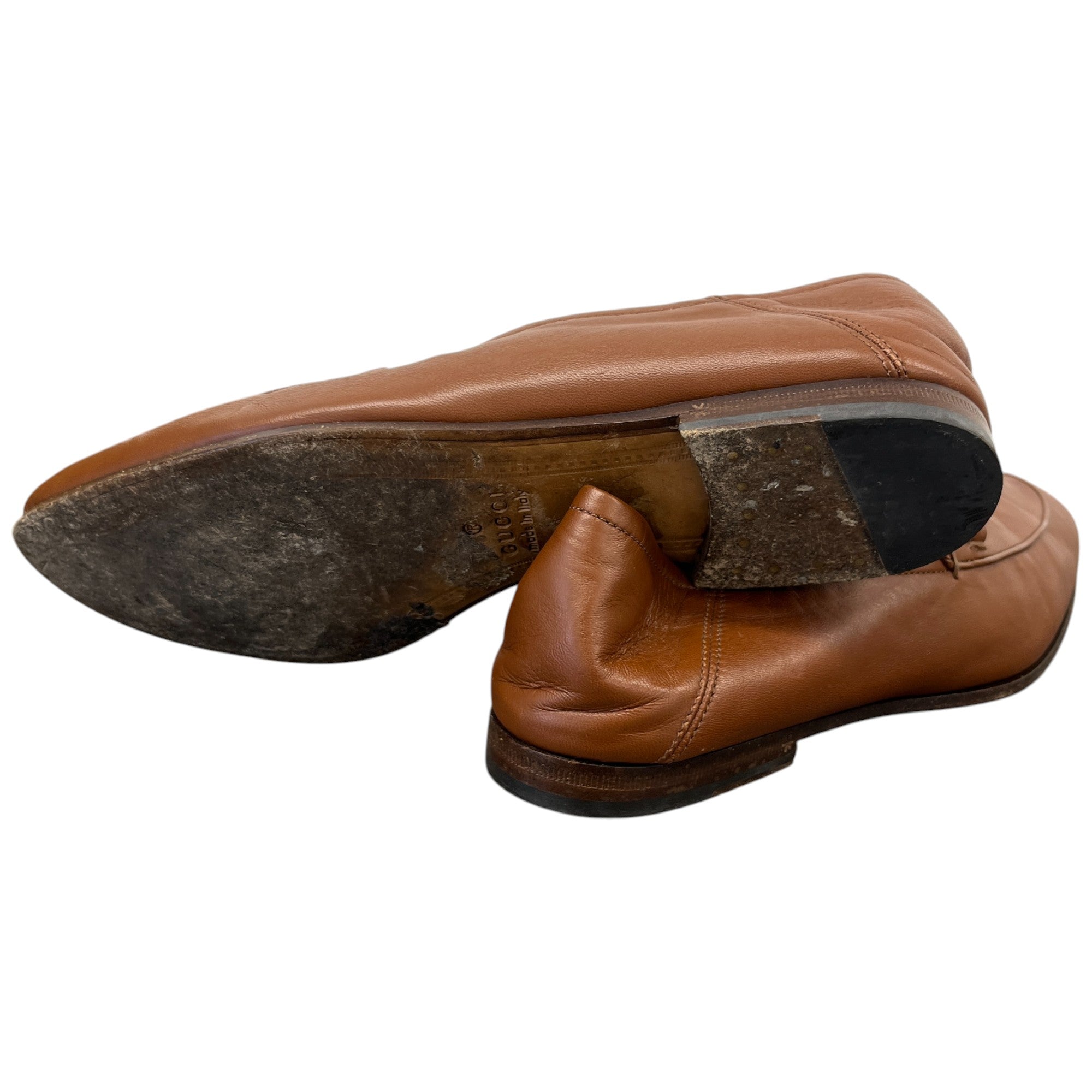 Men's Jordaan Horesbit Leather Loafers Brown Size EU 40 / UK 6