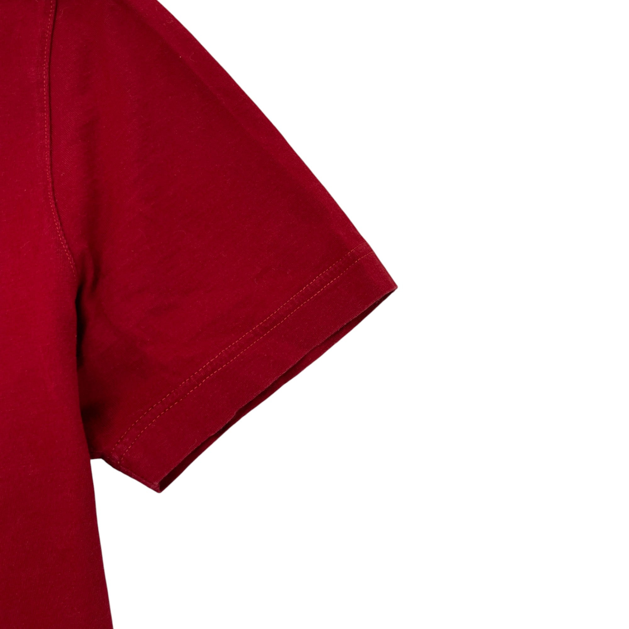 Men's Embroidered Logo T-Shirt Red Size S