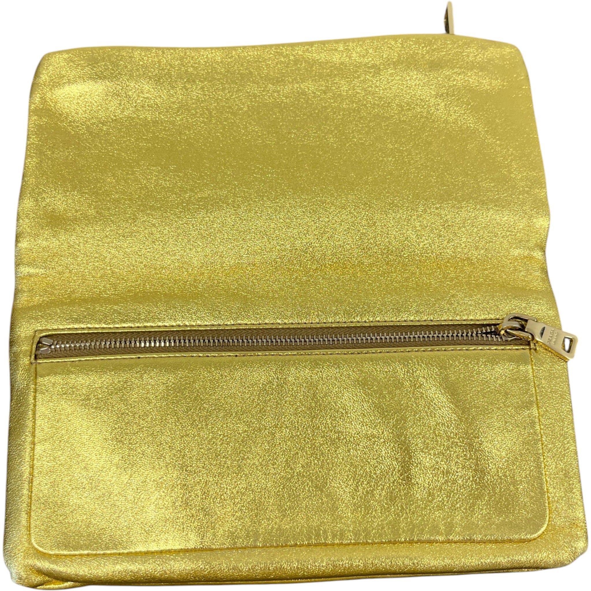 Women's Metallic Envelope Clutch Gold