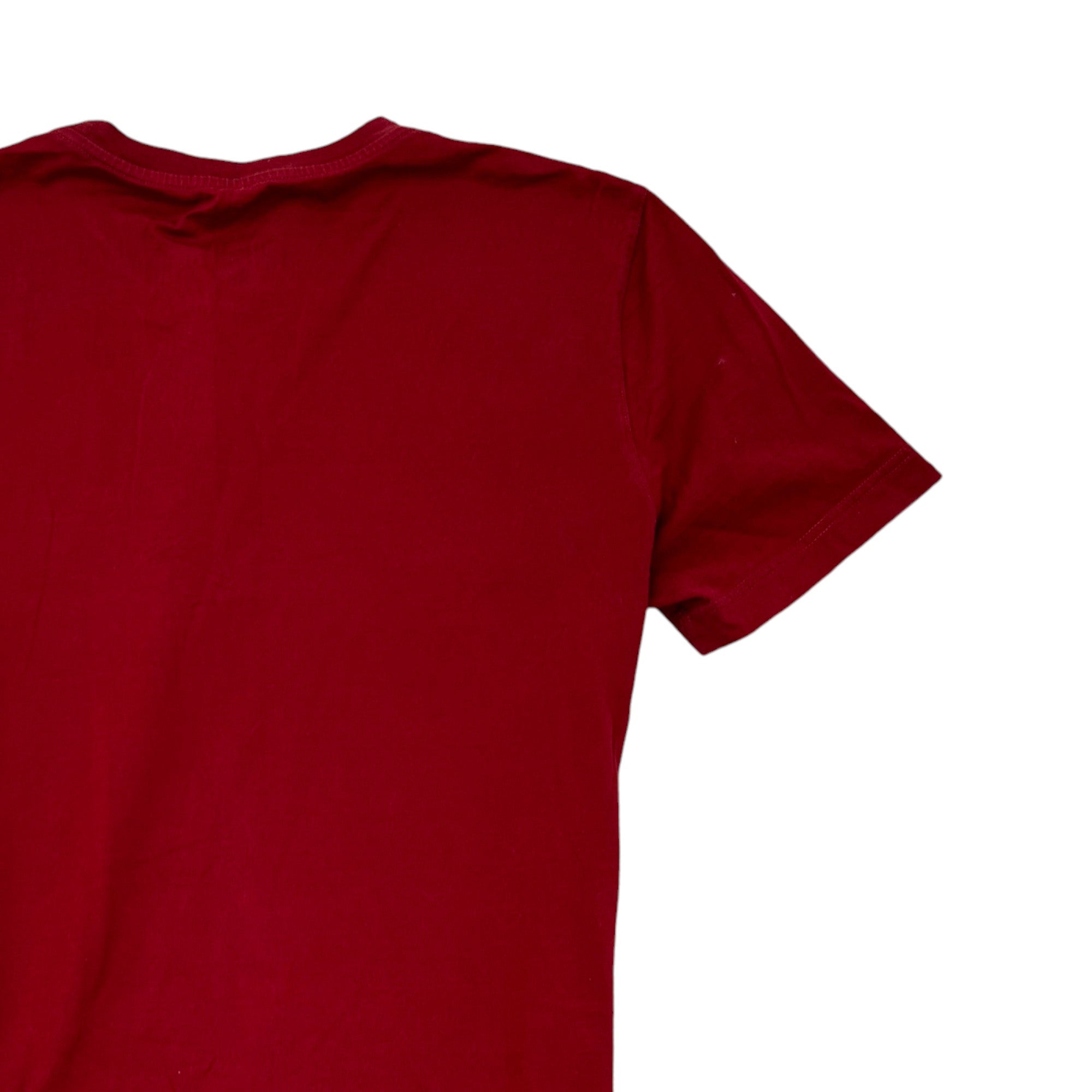 Men's Embroidered Logo T-Shirt Red Size S