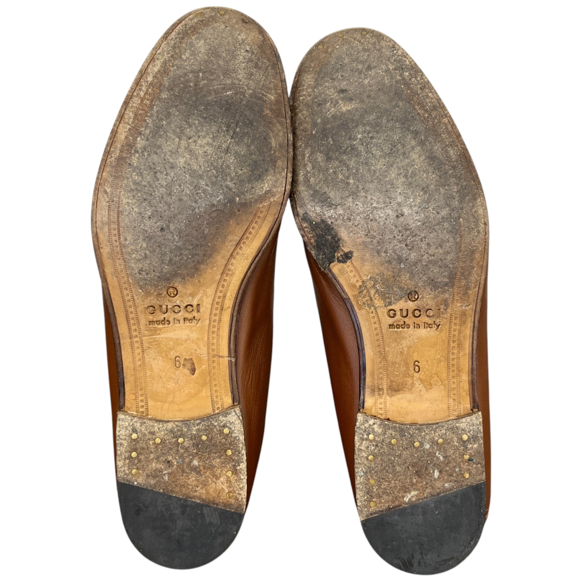 Men's Jordaan Horesbit Leather Loafers Brown Size EU 40 / UK 6