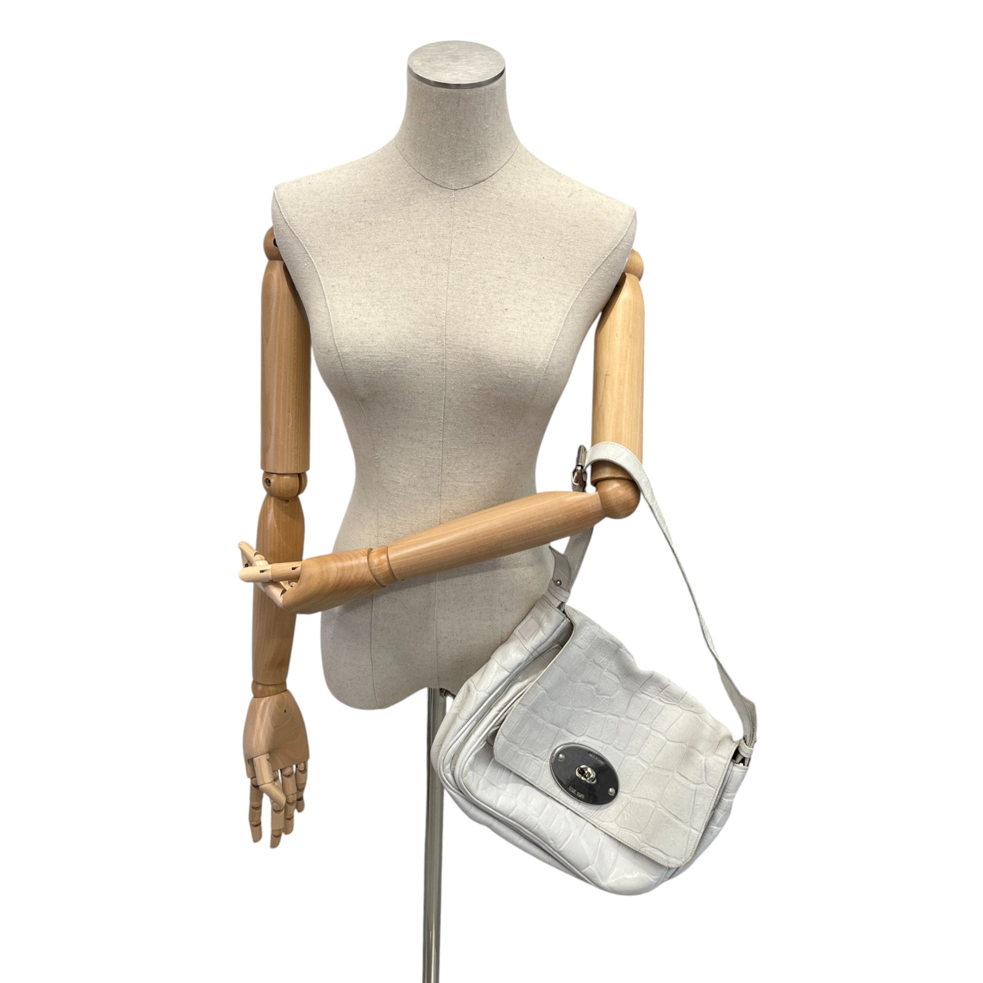 Women's Lily Messenger Bag White