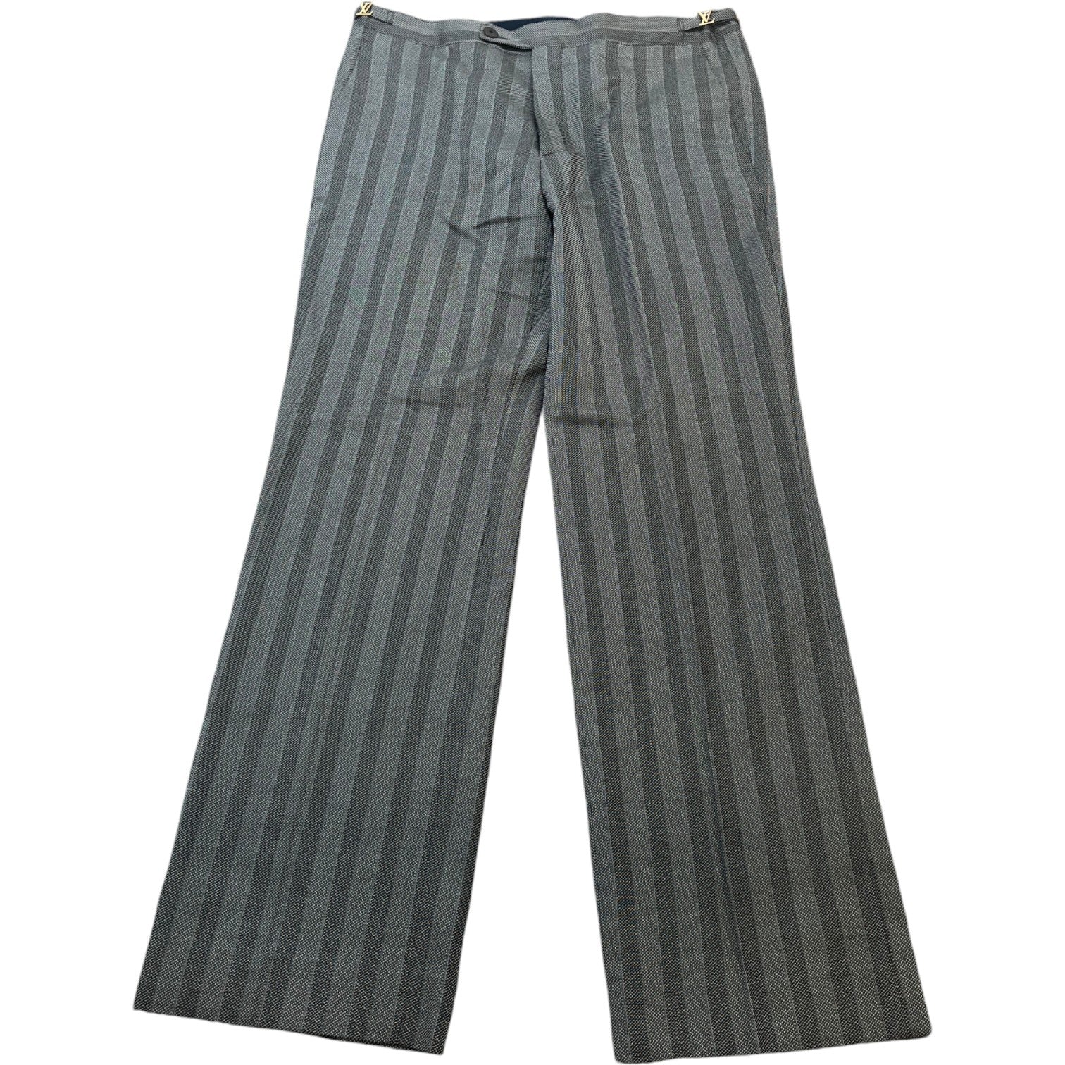 Men's Lv Striped Trousers Grey Size IT 44 / UK 28