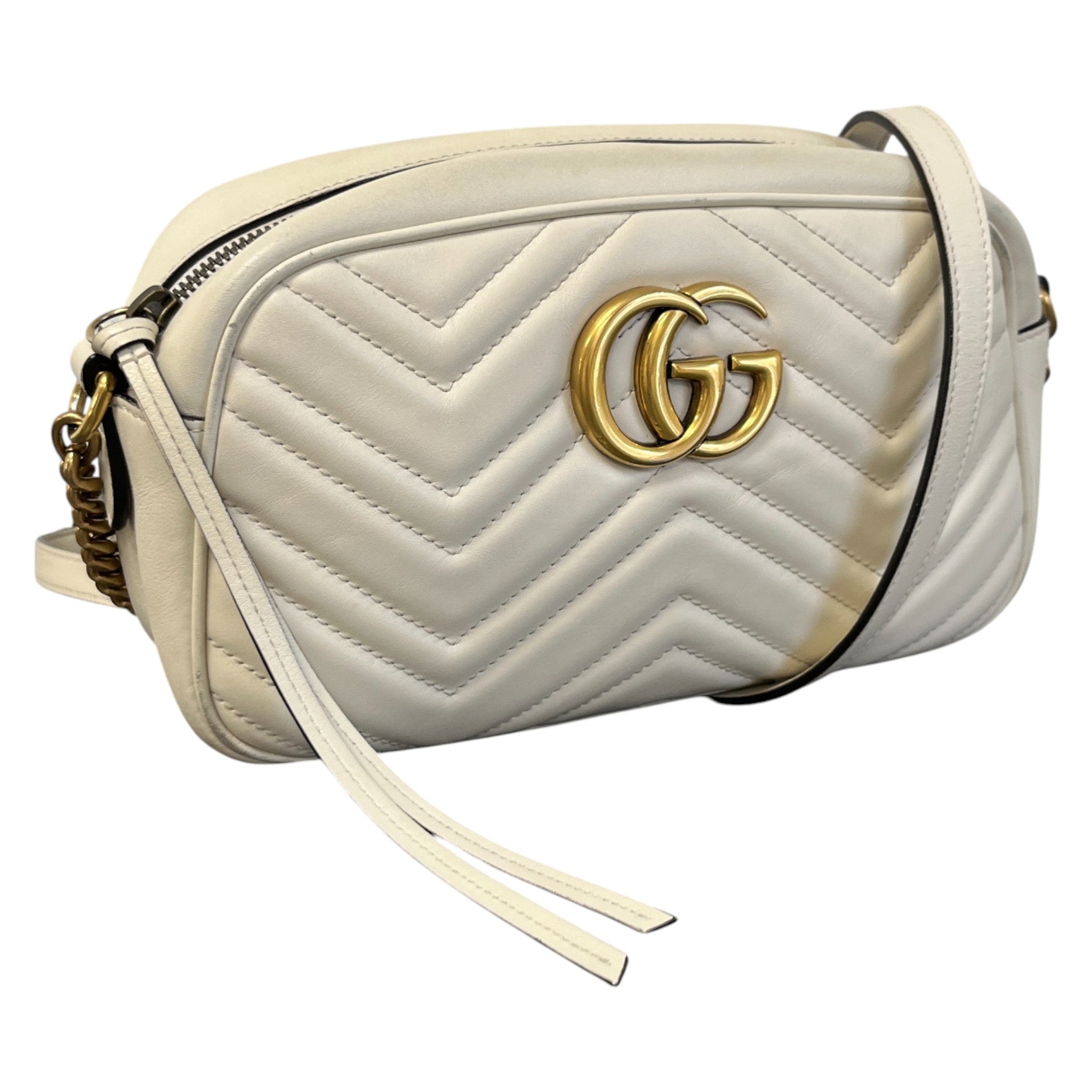 Women's Gg Marmont Camera Bag Cream